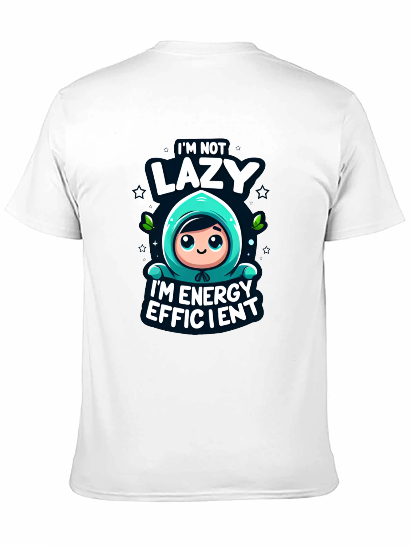 Funny Energy Efficient Black Graphic Tee