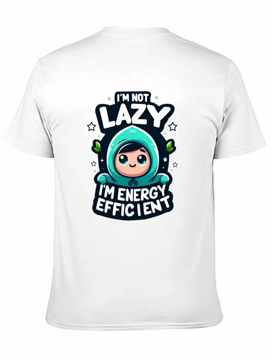 Funny Energy Efficient Black Graphic Tee