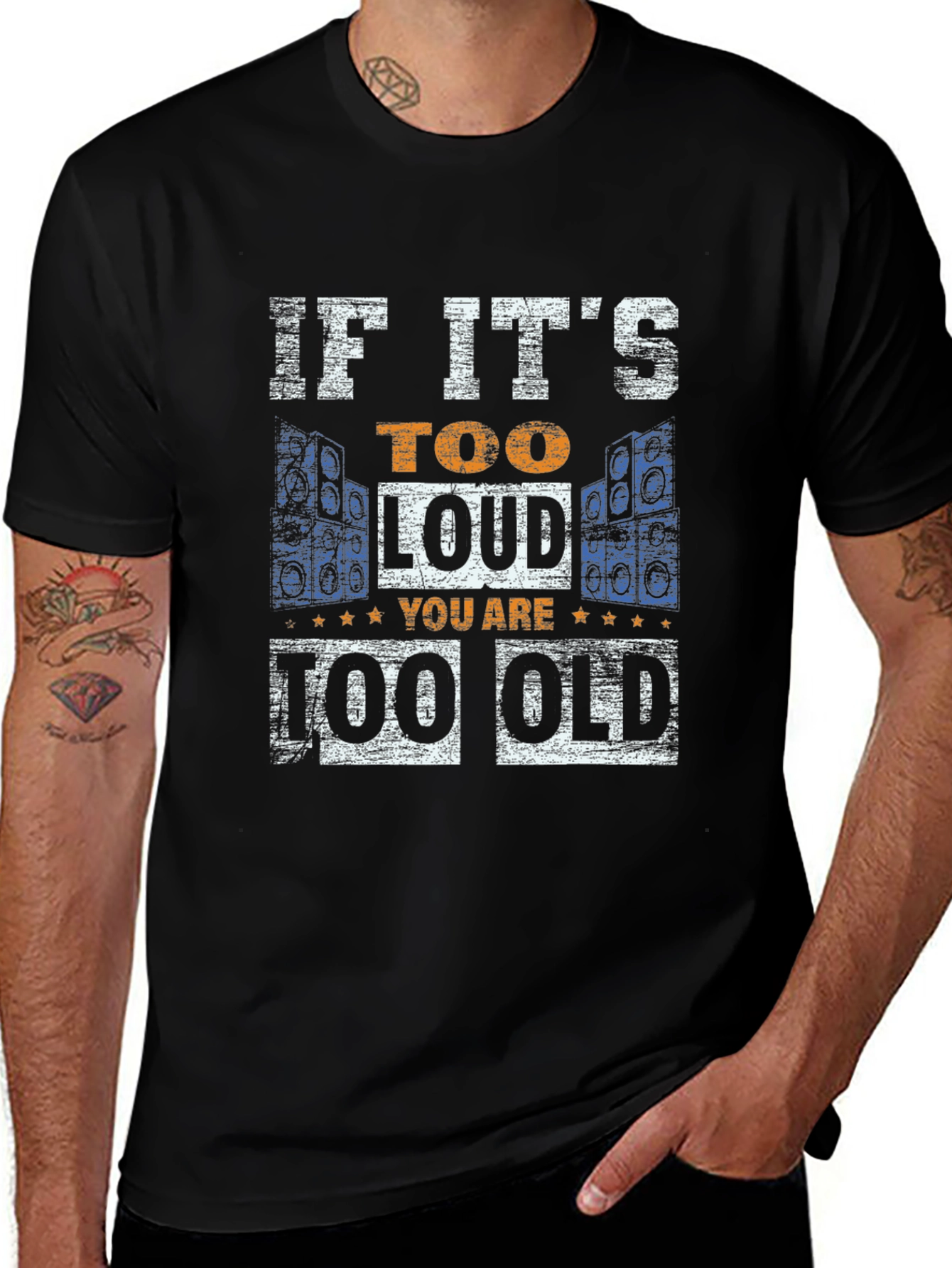 Too Loud Too Old T-Shirt - Black