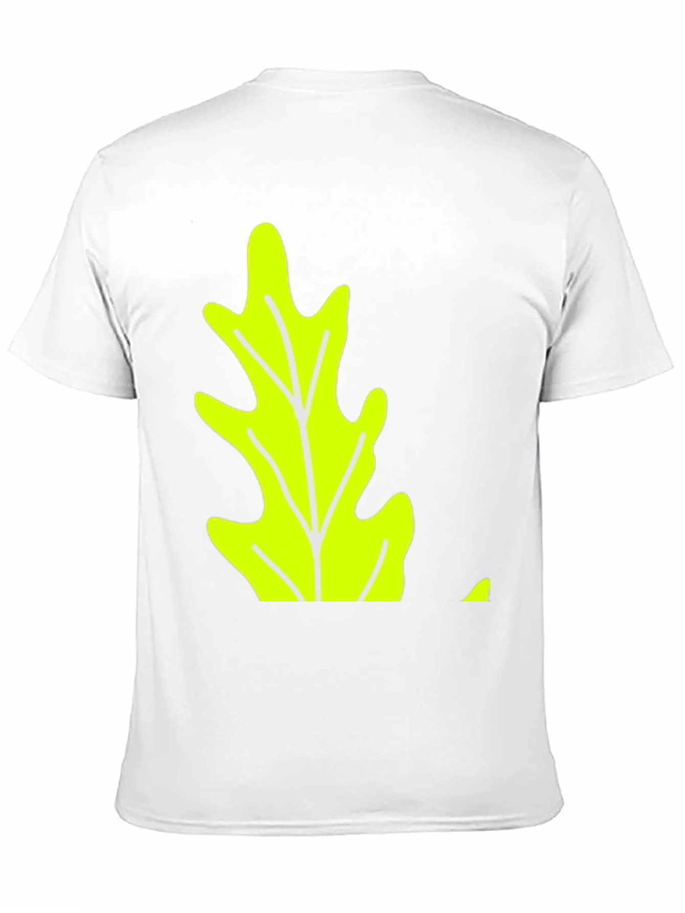 Leaf Graphic Tee - Black Cotton Casual Wear