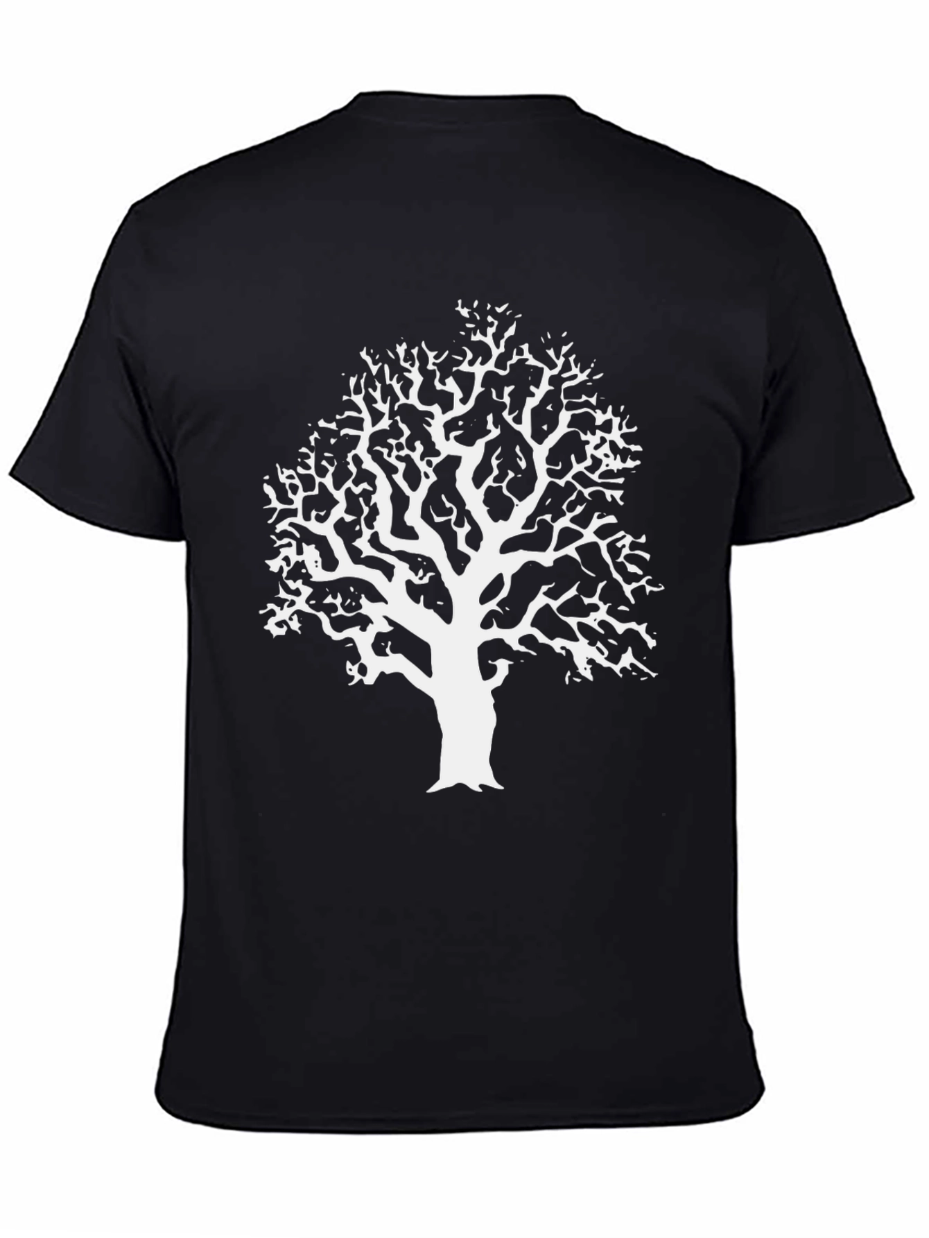 Nature Inspired Tree Graphic Tee - Classic Black