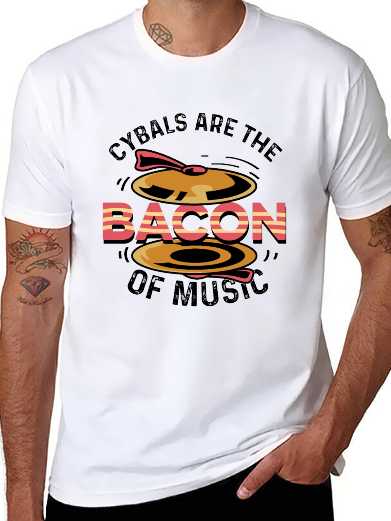 Cymbals are the Bacon of Music T-Shirt