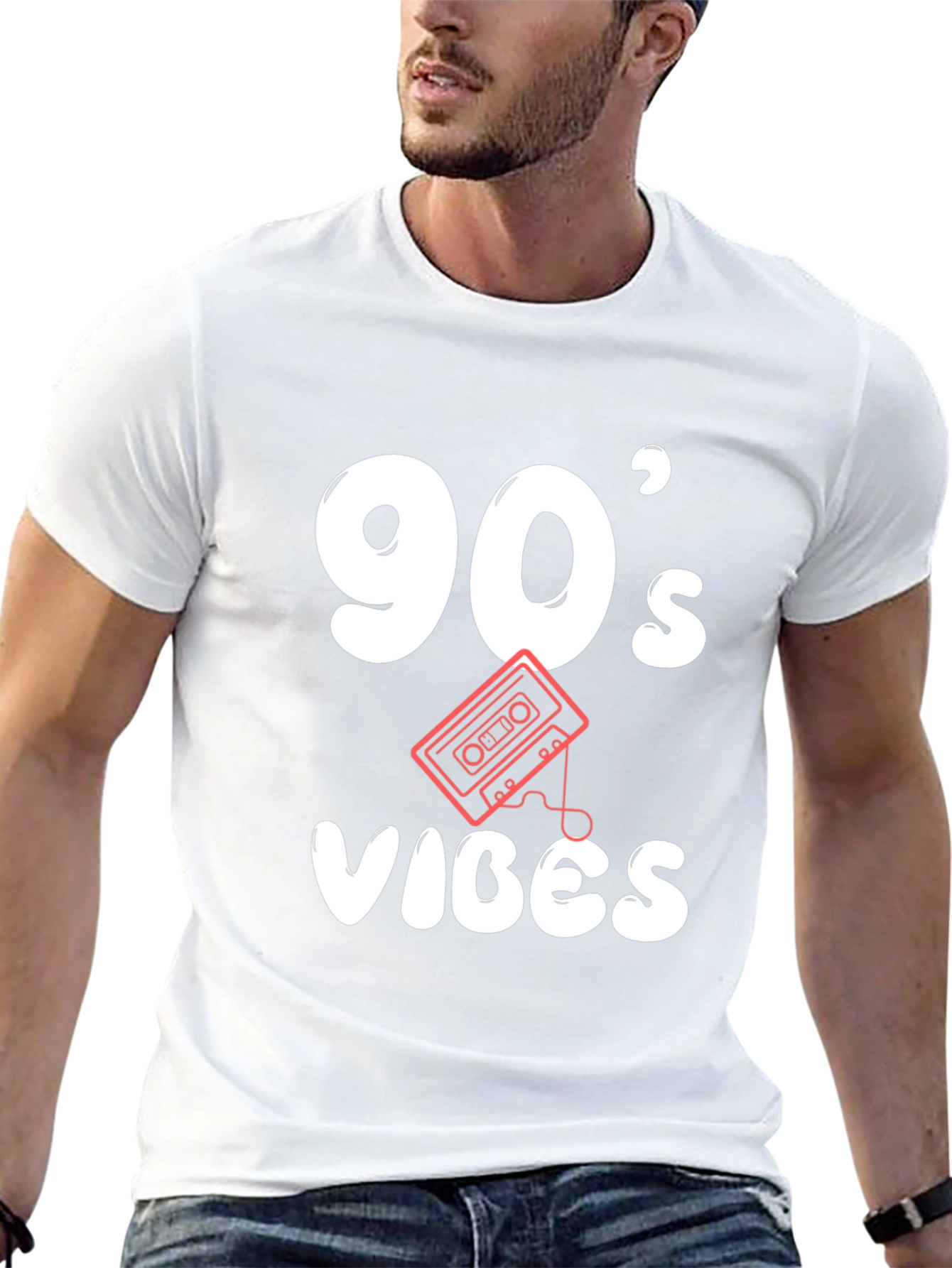 90s Vibes Graphic Tee - Retro Style