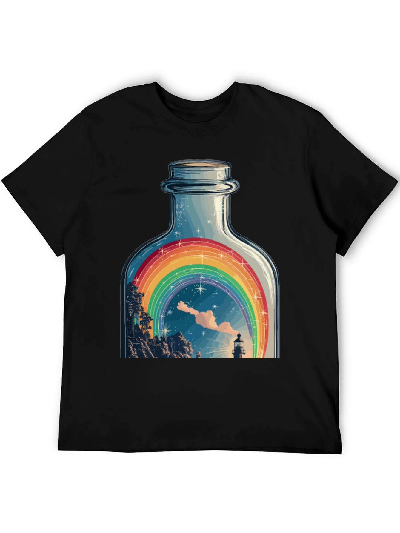 Rainbow Bottle Graphic Tee