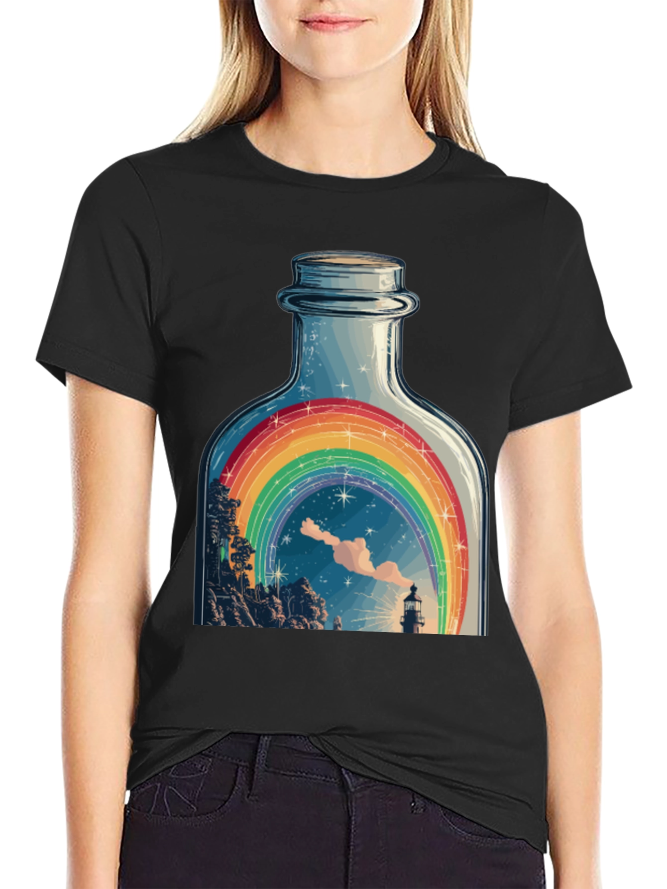 Rainbow Bottle Graphic Tee
