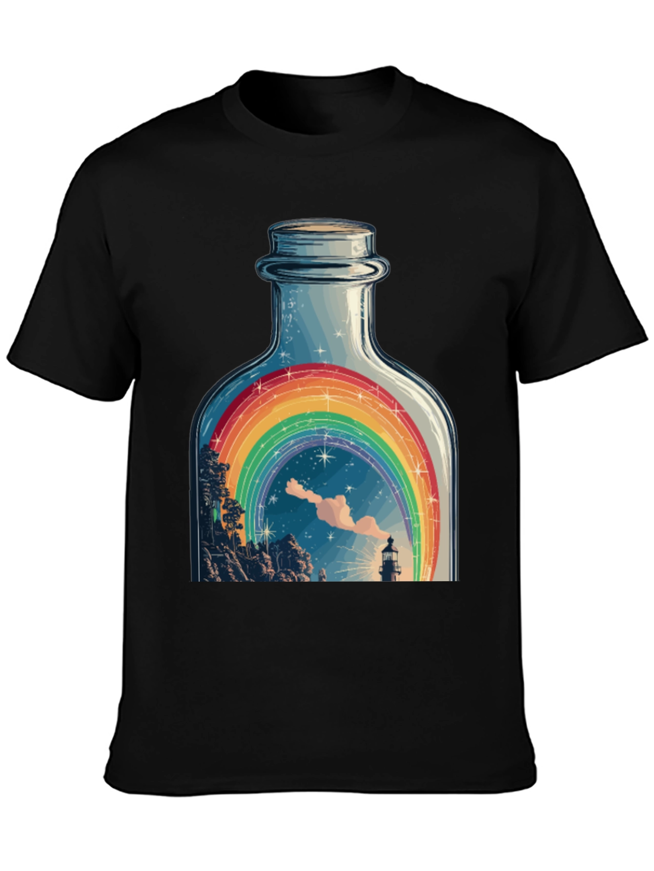 Rainbow Bottle Graphic Tee