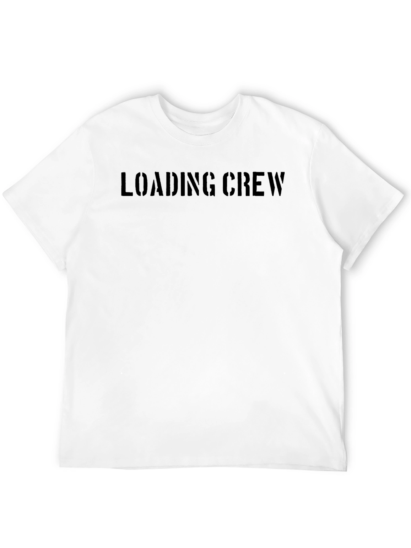Loading Crew Graphic Tee - Black Cotton Comfort