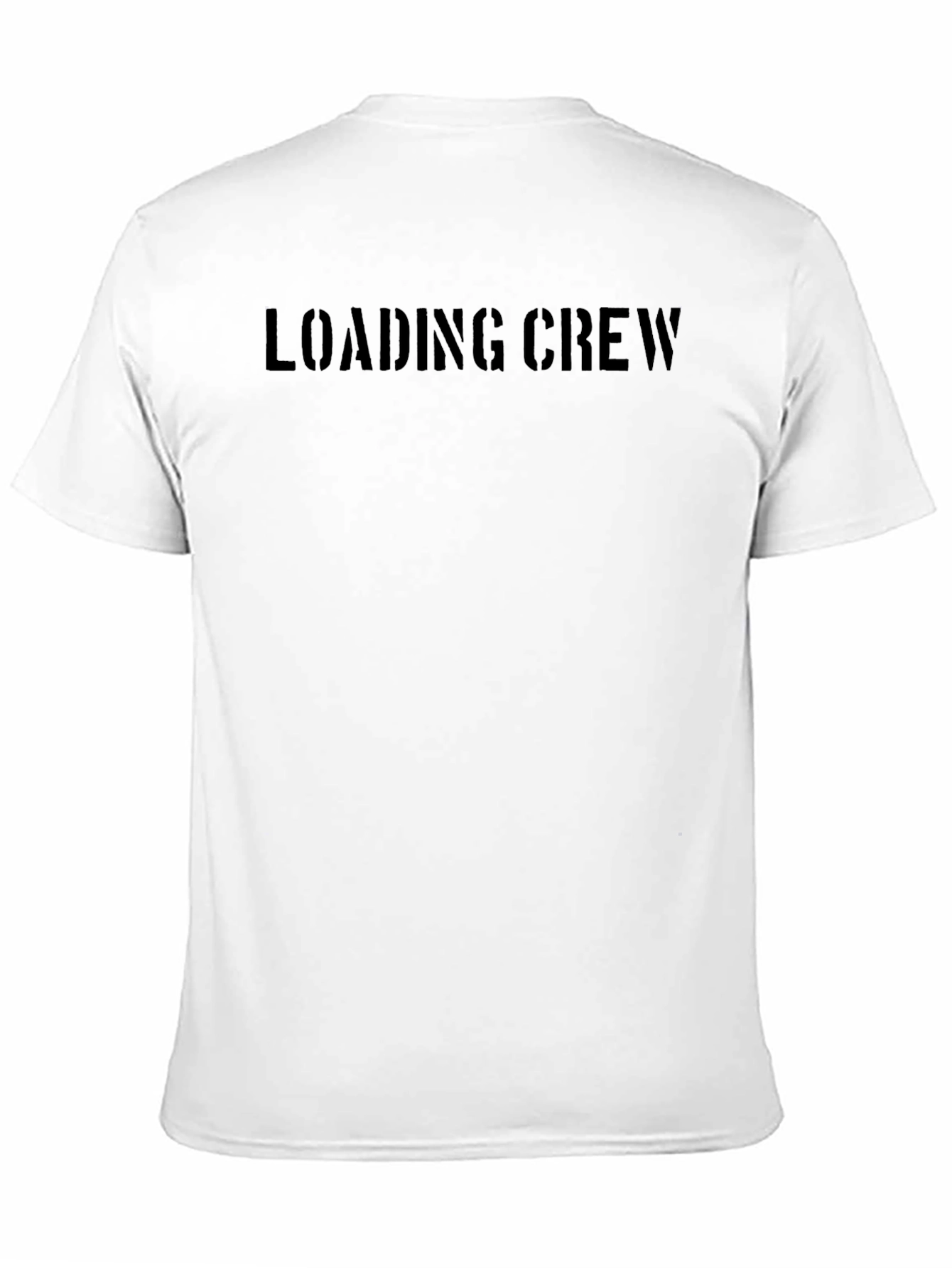 Loading Crew Graphic Tee - Black Cotton Comfort
