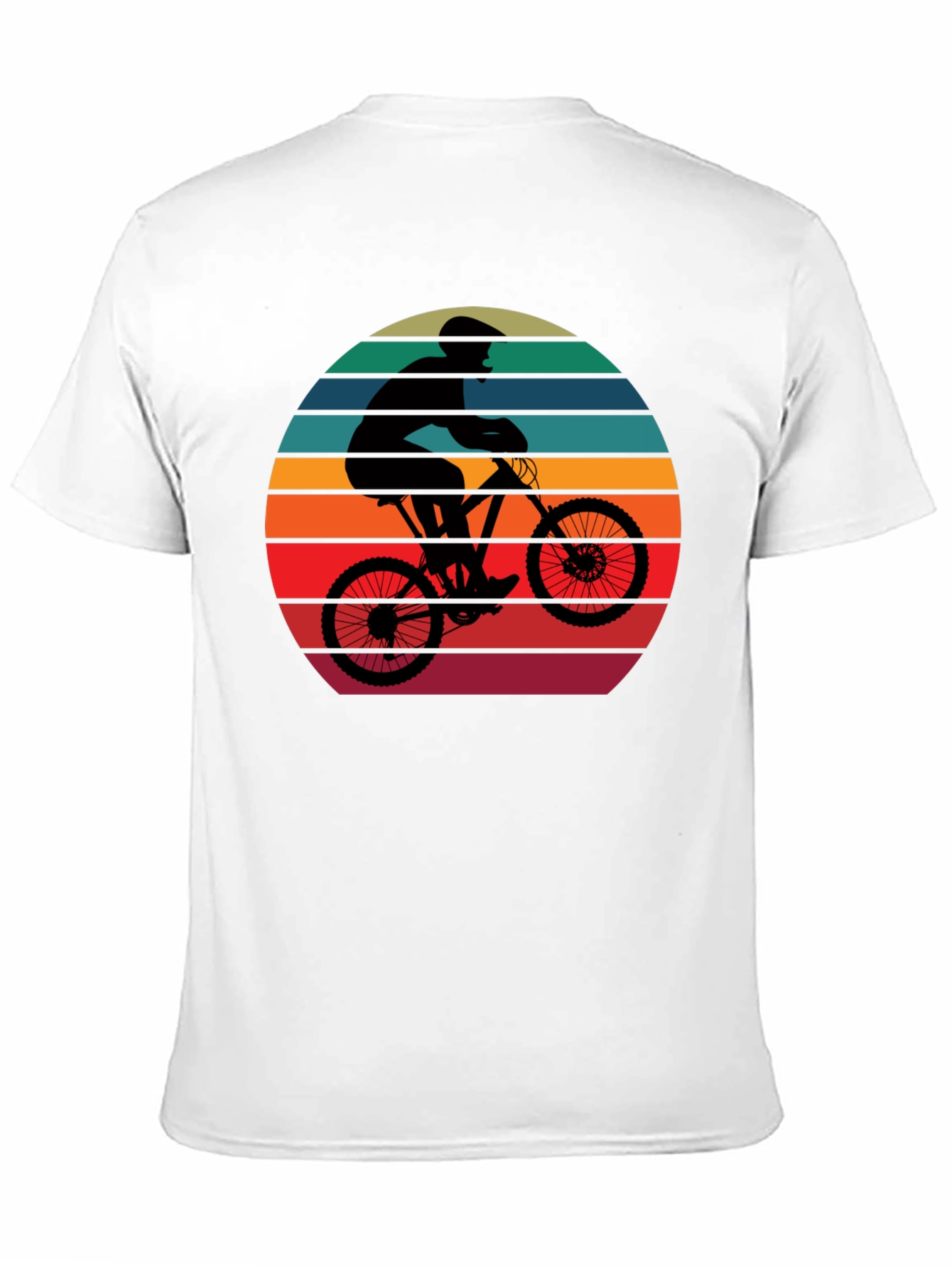 Mountain Biker Sunset Graphic Tee - Ride in Style!