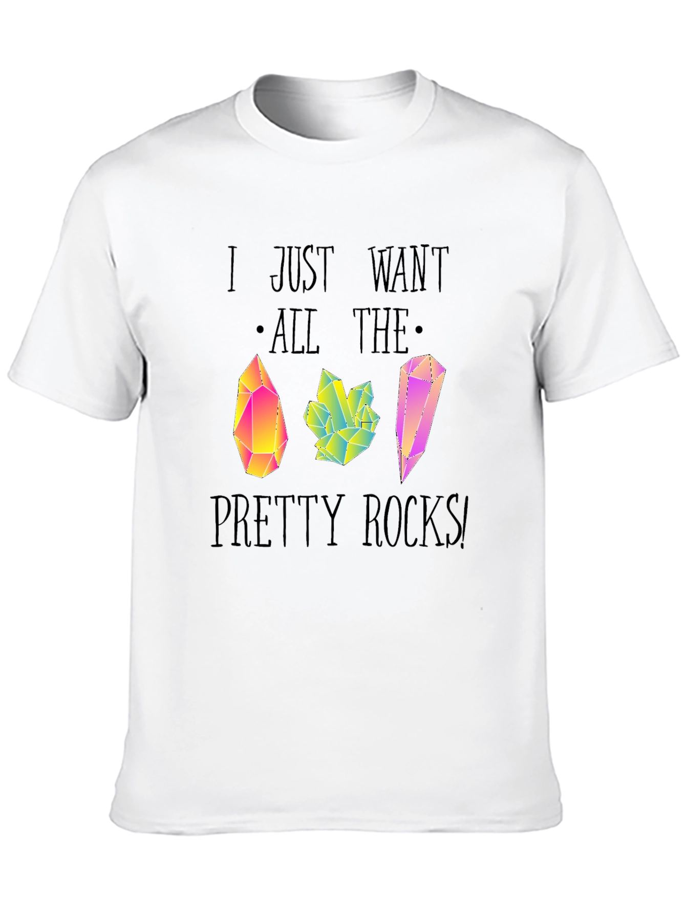 Pretty Rocks T-Shirt - Unique Crystal Graphic Tee