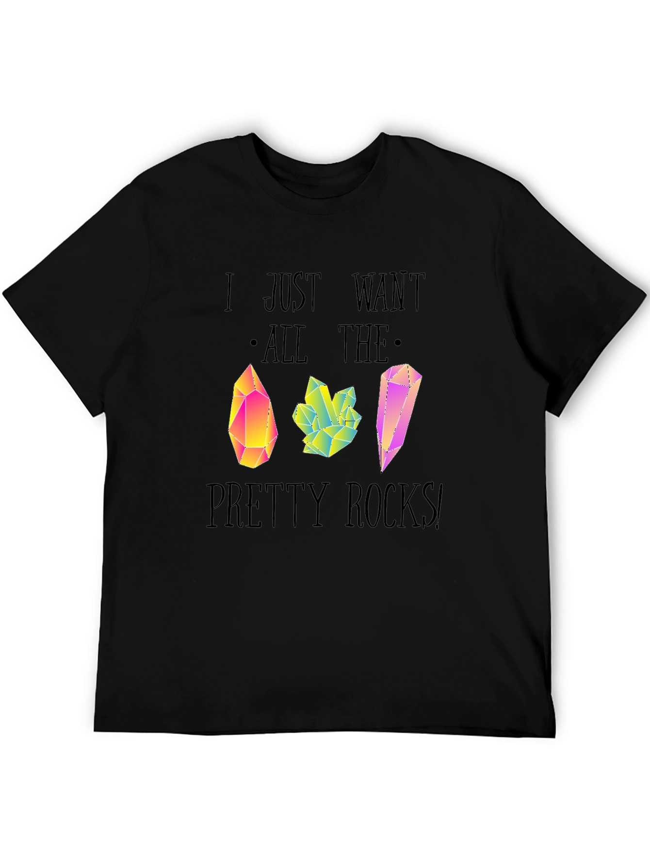 Pretty Rocks T-Shirt - Unique Crystal Graphic Tee