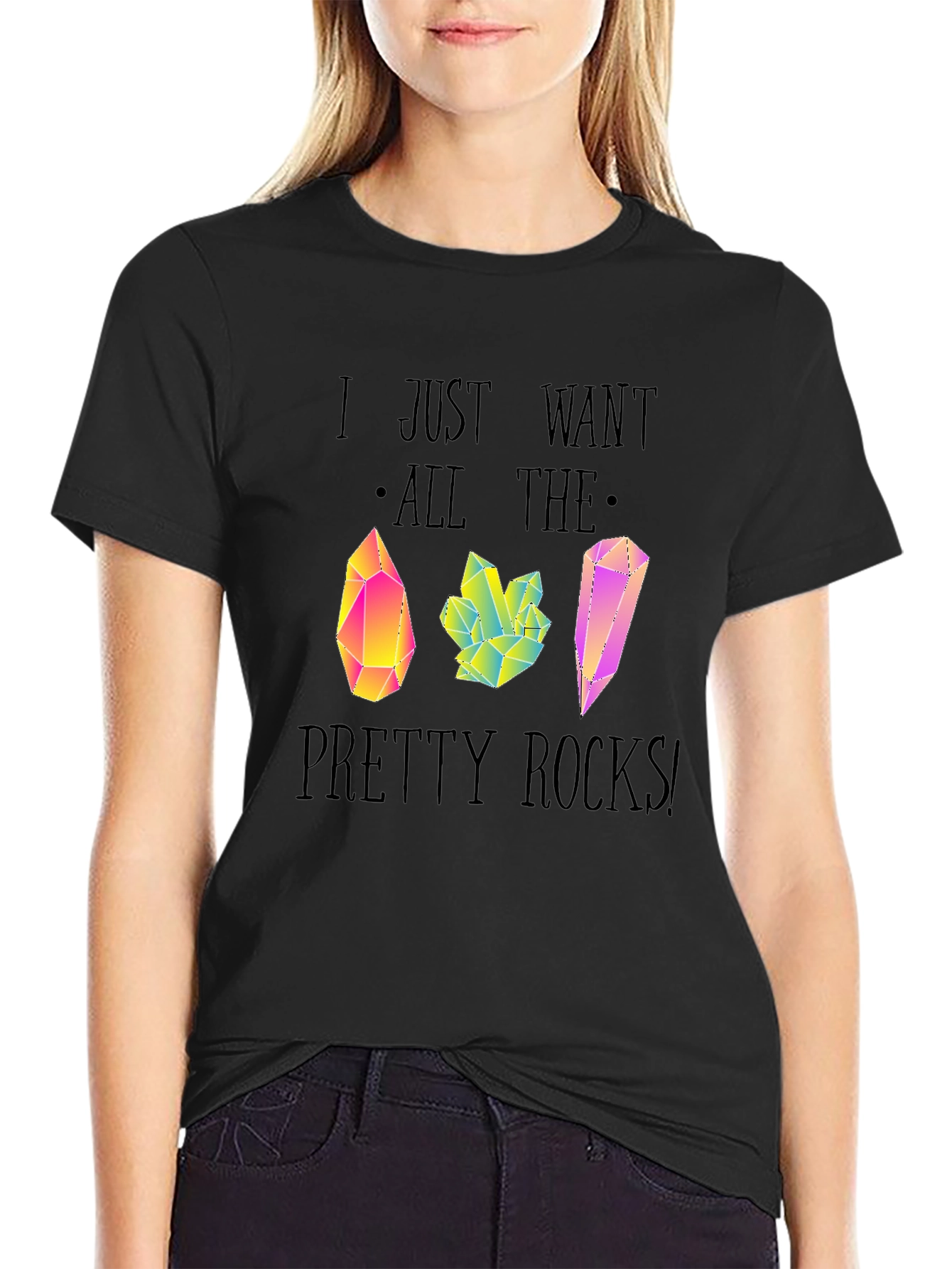 Pretty Rocks T-Shirt - Unique Crystal Graphic Tee