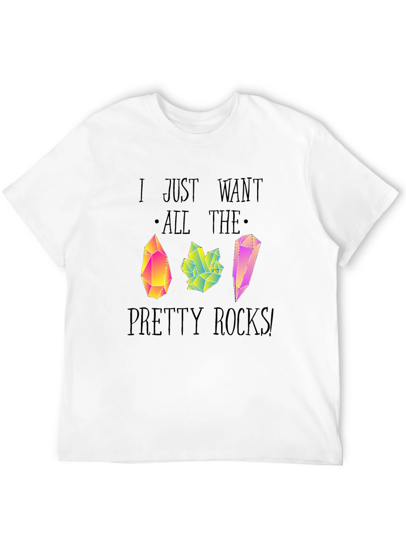 Pretty Rocks T-Shirt - Unique Crystal Graphic Tee