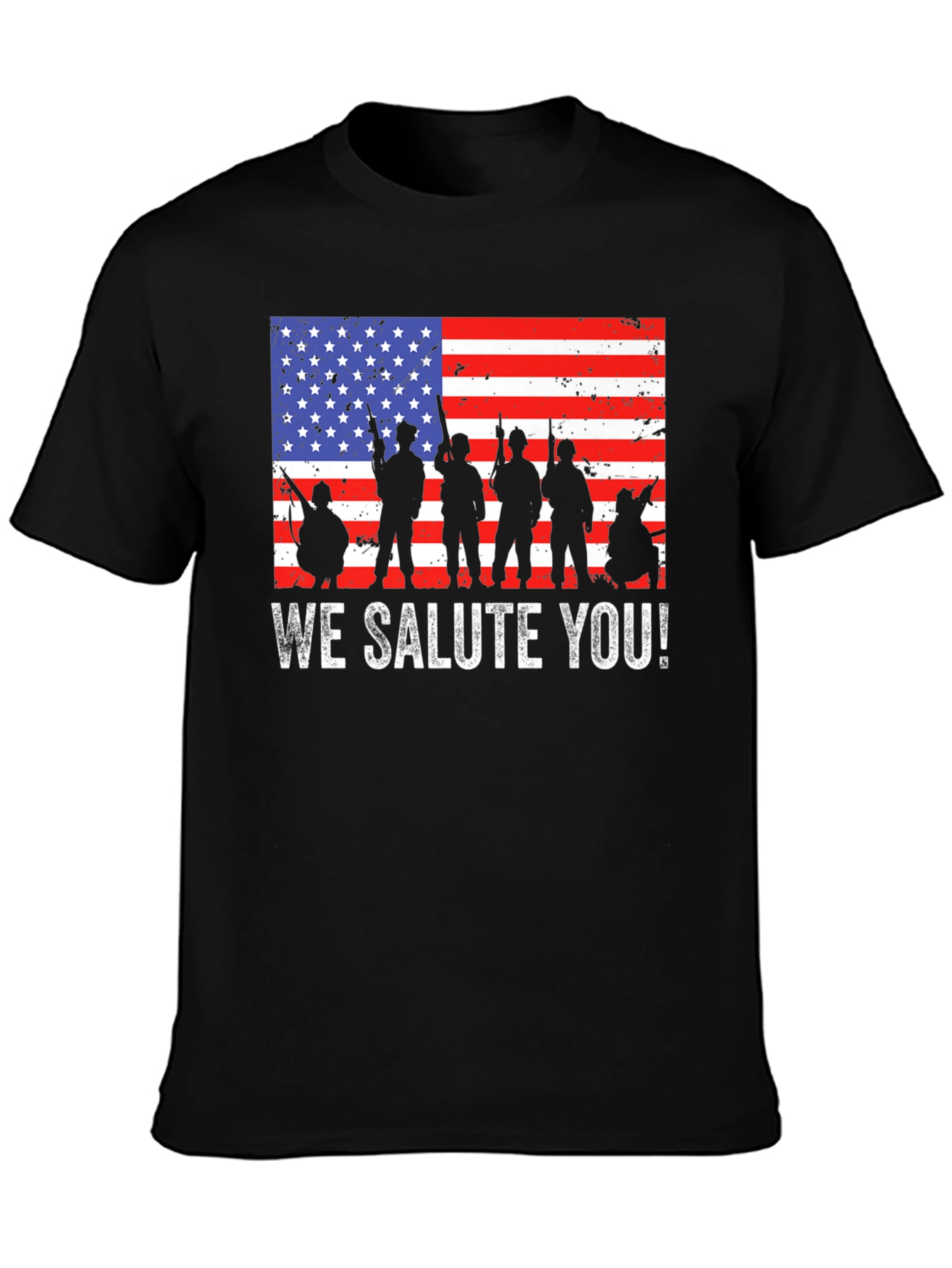 We Salute You! USA Flag Graphic Tee