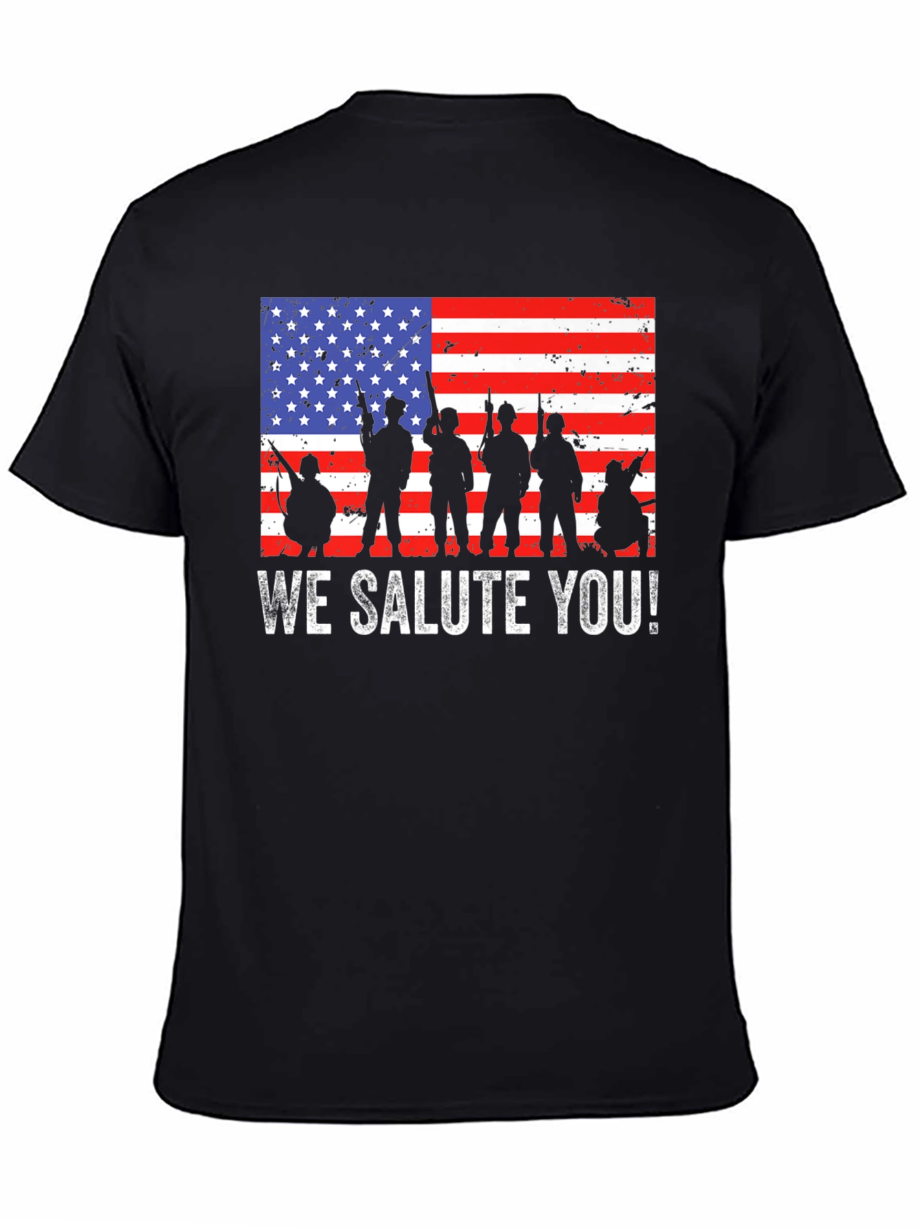 We Salute You! USA Flag Graphic Tee