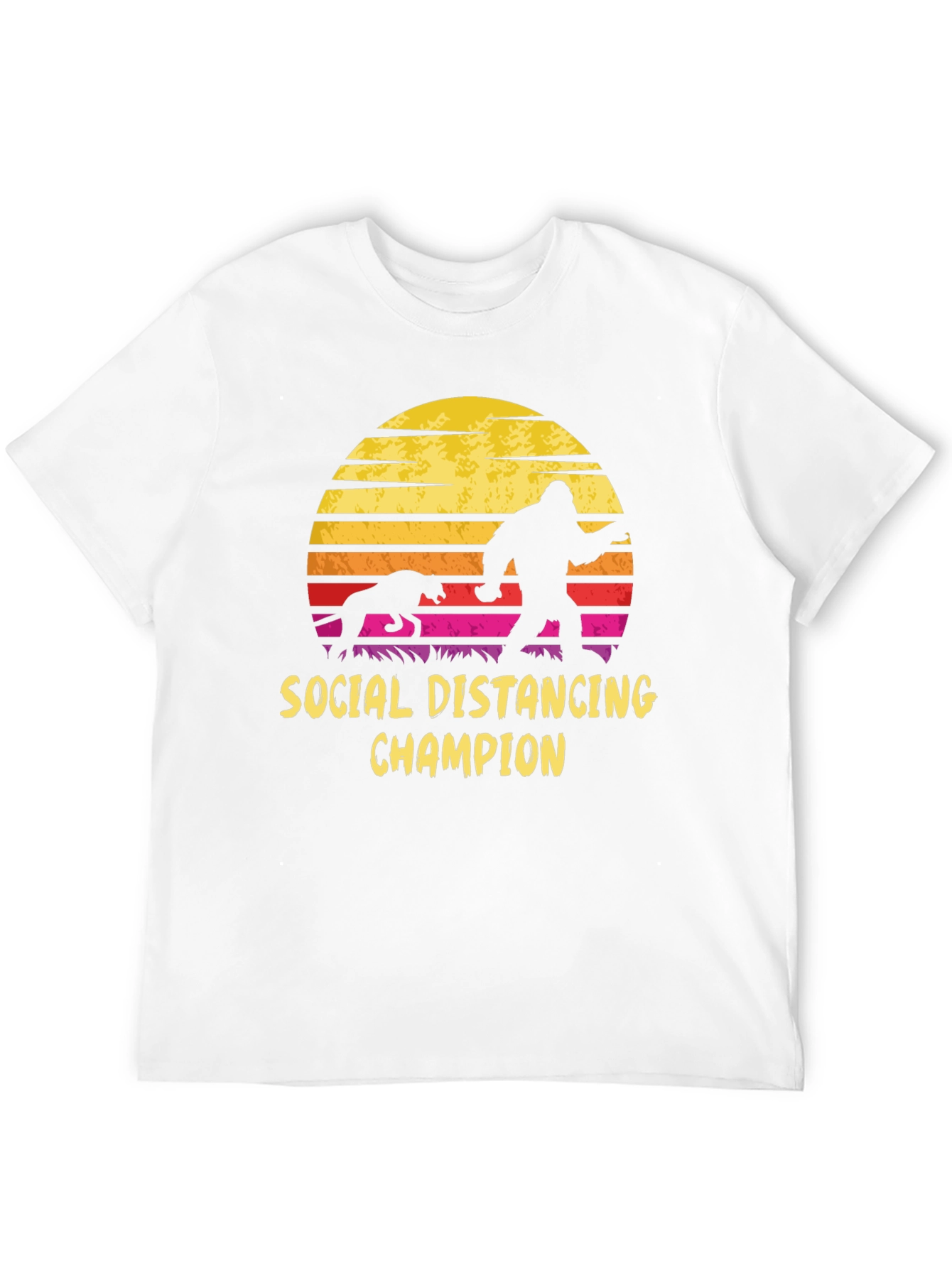 Social Distancing Champion Graphic T-Shirt