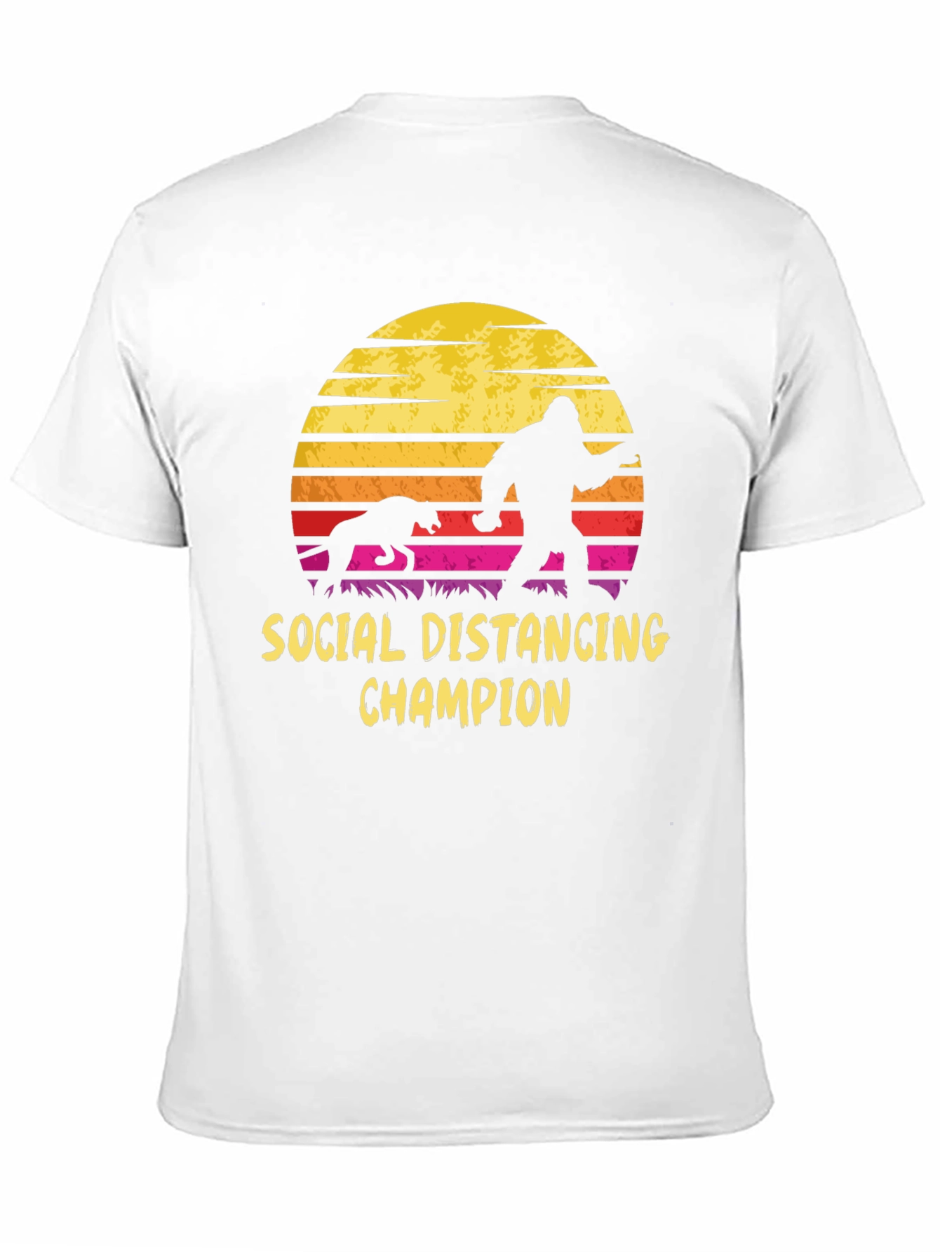 Social Distancing Champion Graphic T-Shirt