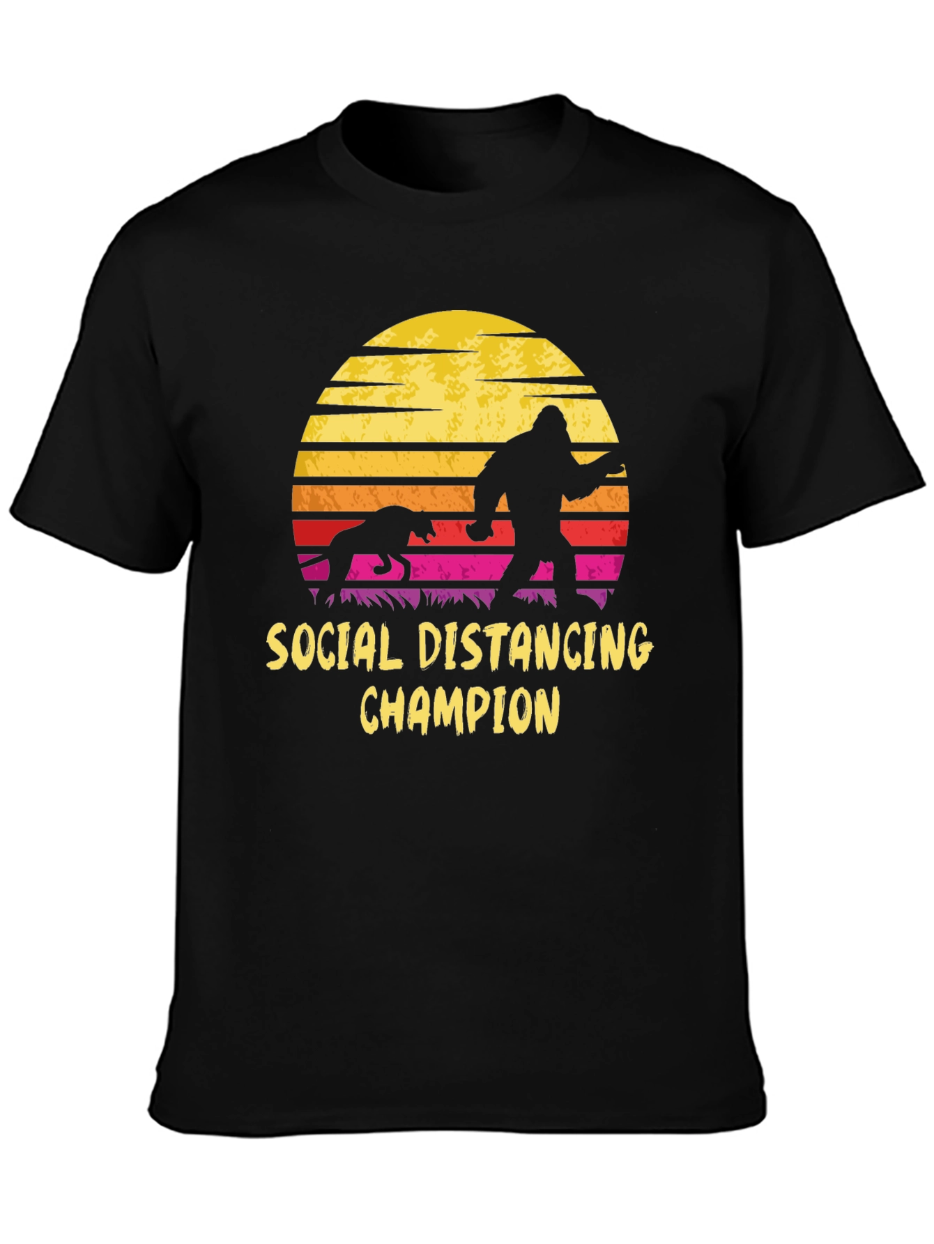 Social Distancing Champion Graphic T-Shirt