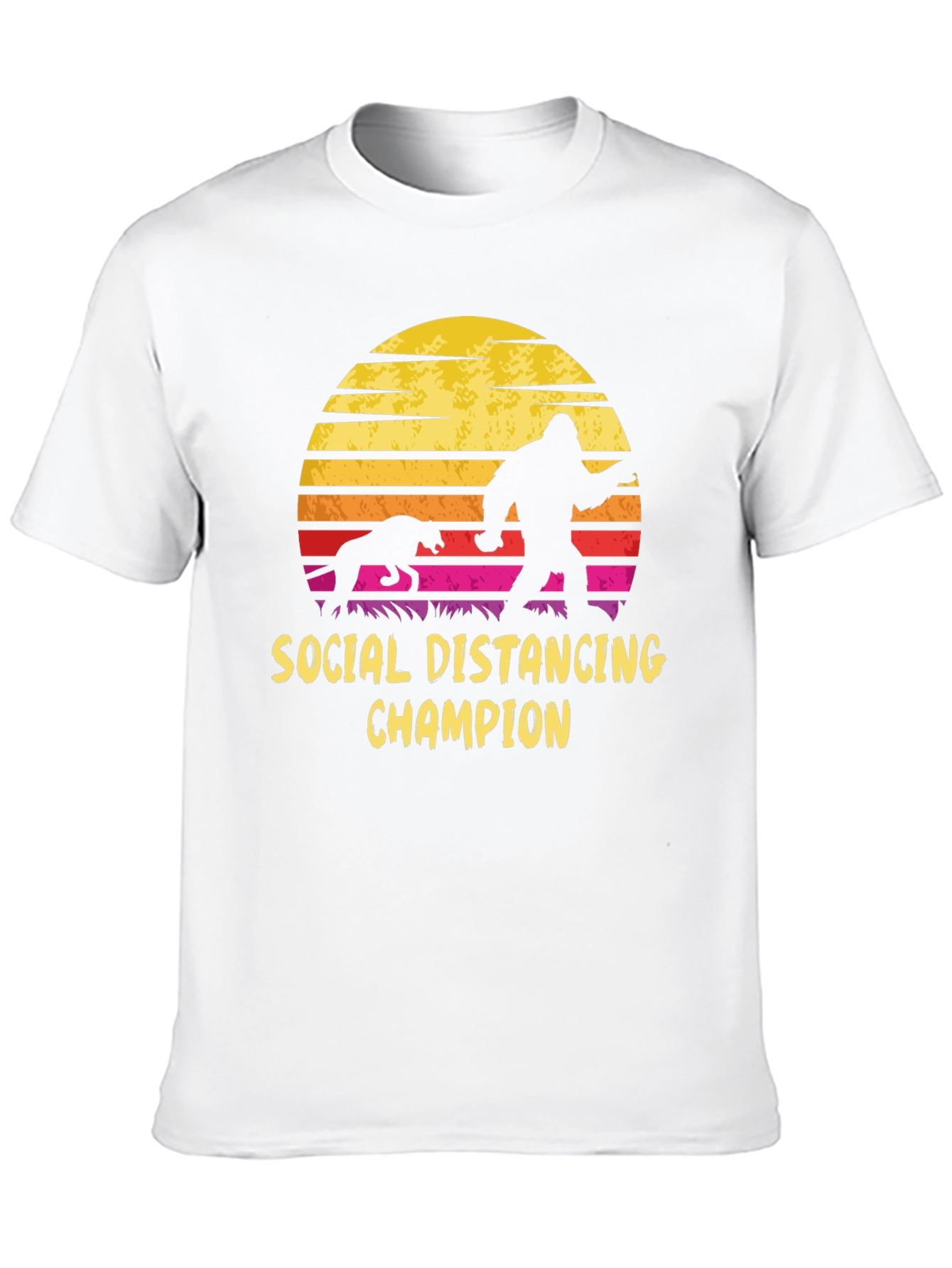 Social Distancing Champion Graphic T-Shirt
