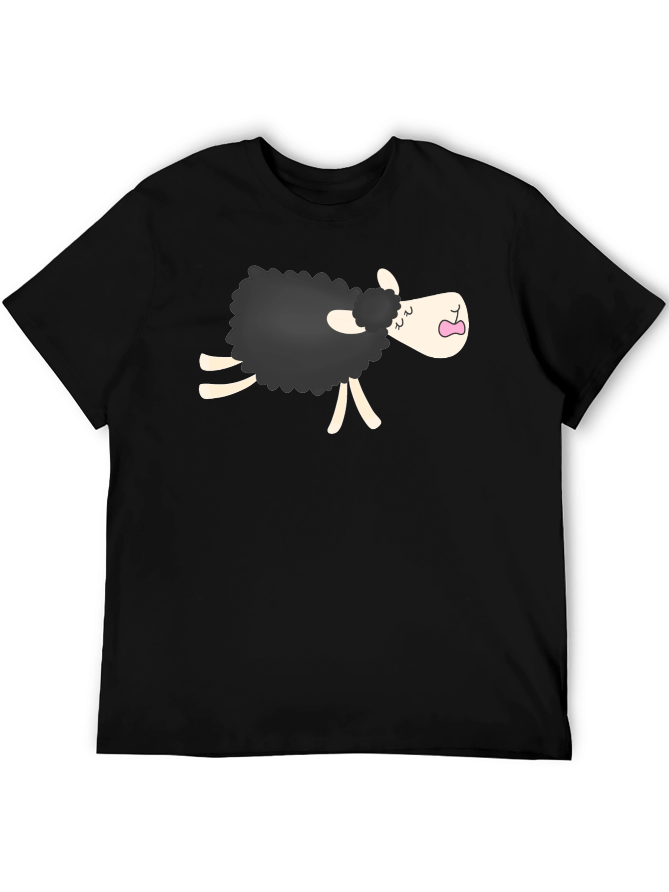 Black Sheep Cartoon Graphic Tee - Unisex