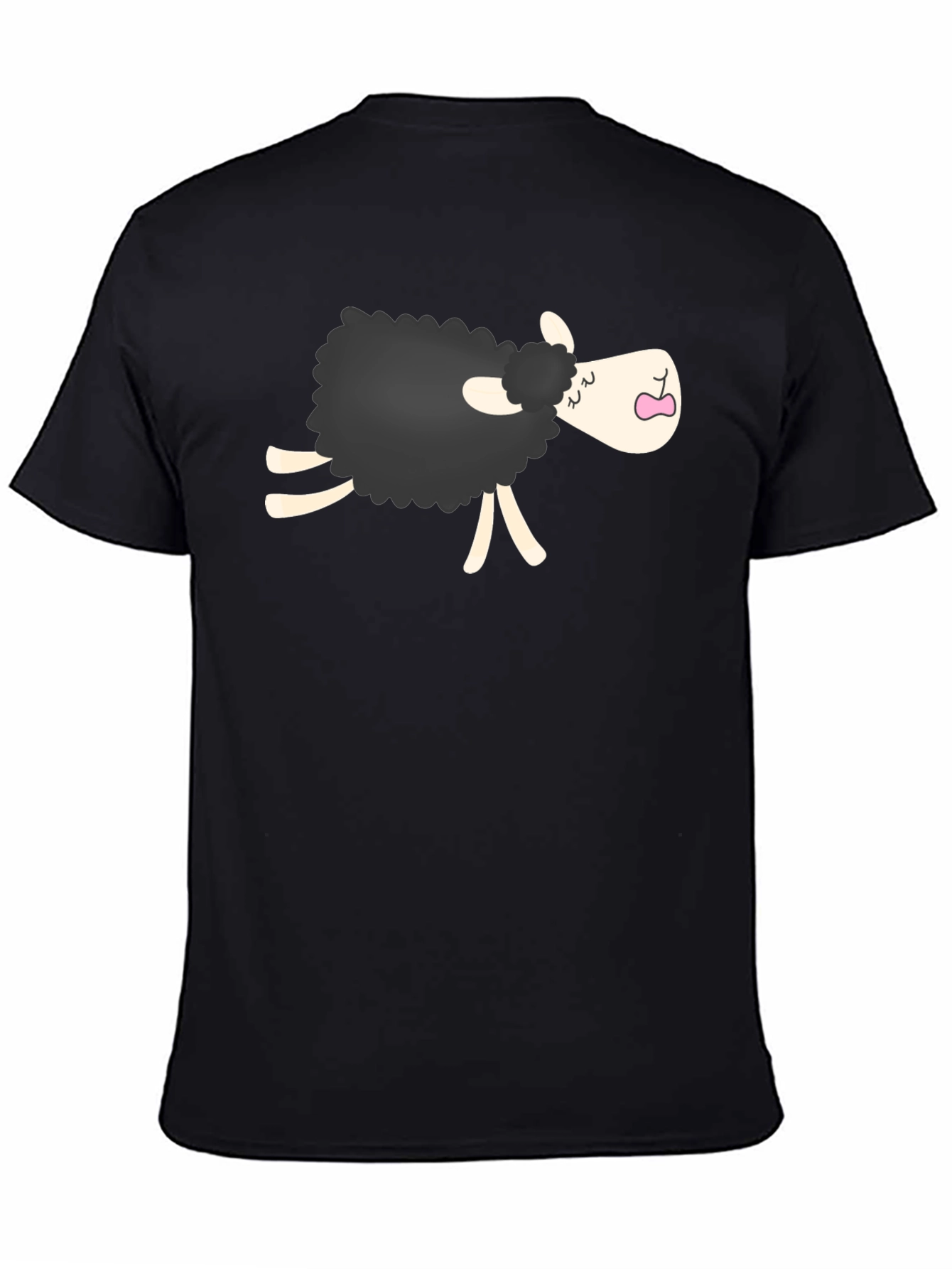 Black Sheep Cartoon Graphic Tee - Unisex