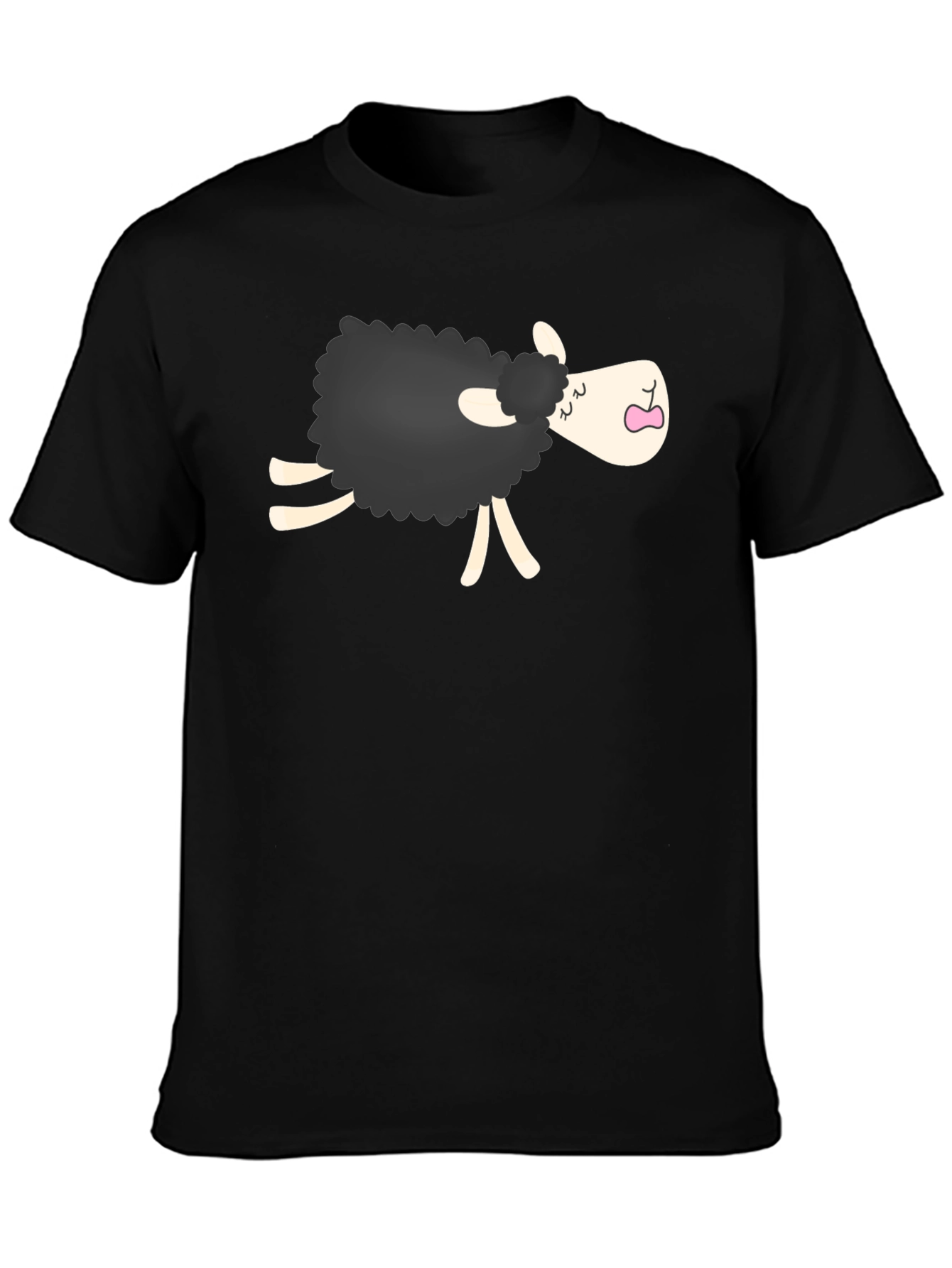 Black Sheep Cartoon Graphic Tee - Unisex