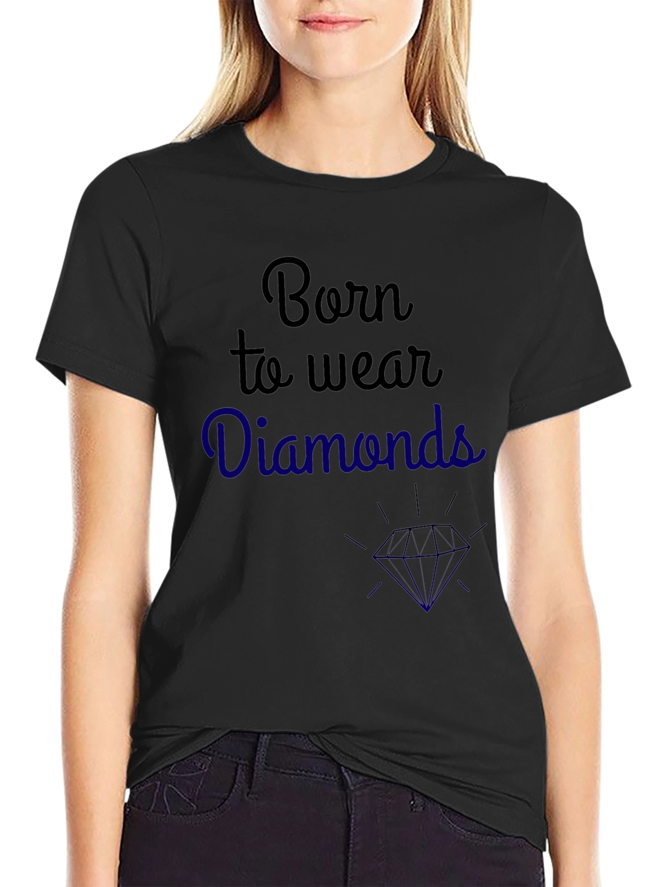 Born to Wear Diamonds Graphic Tee
