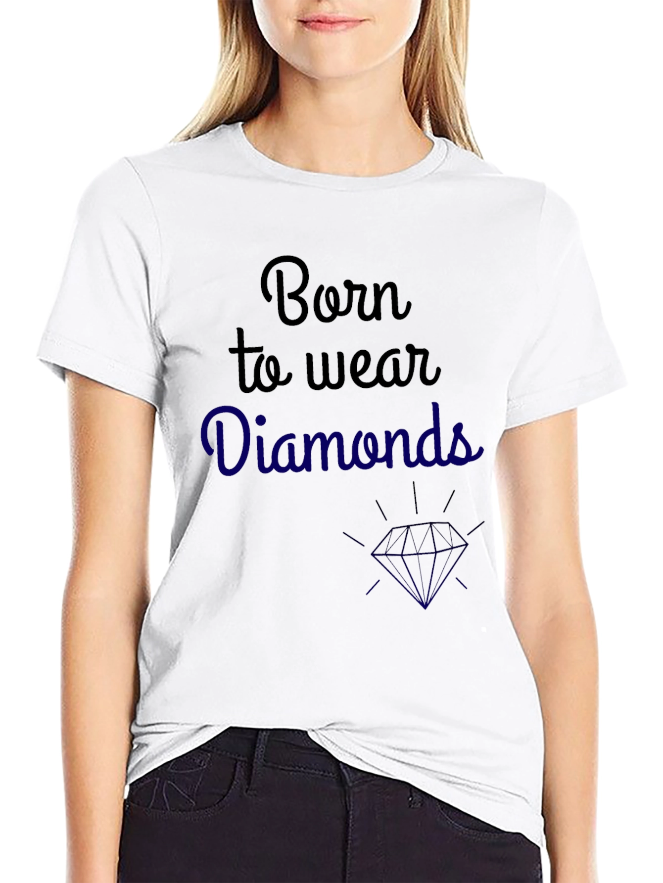 Born to Wear Diamonds Graphic Tee