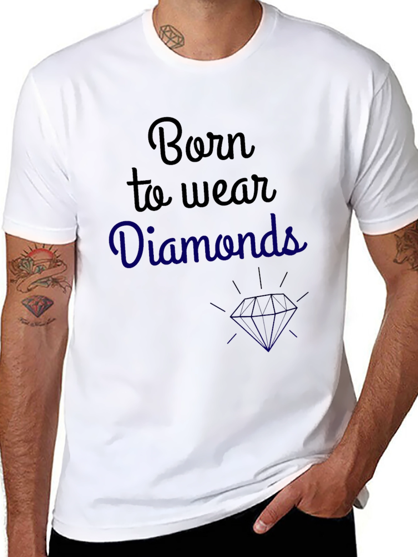 Born to Wear Diamonds Graphic Tee