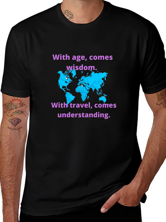 Travel Wisdom Black T-Shirt