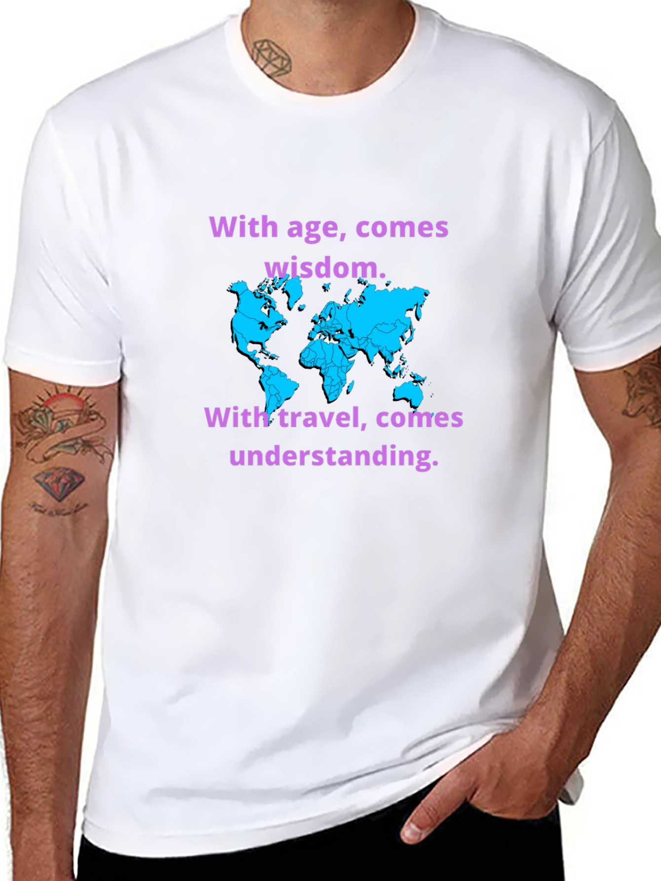Travel Wisdom Black T-Shirt