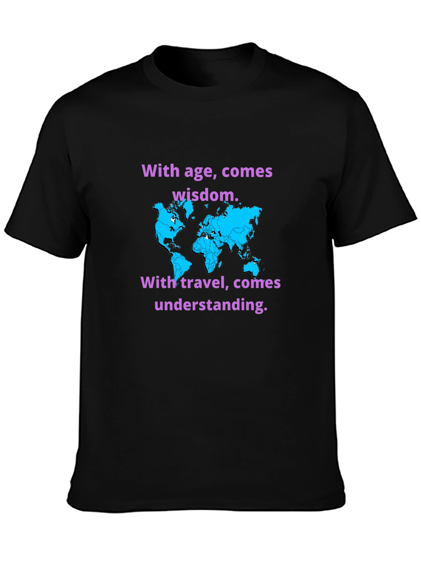 Travel Wisdom Black T-Shirt