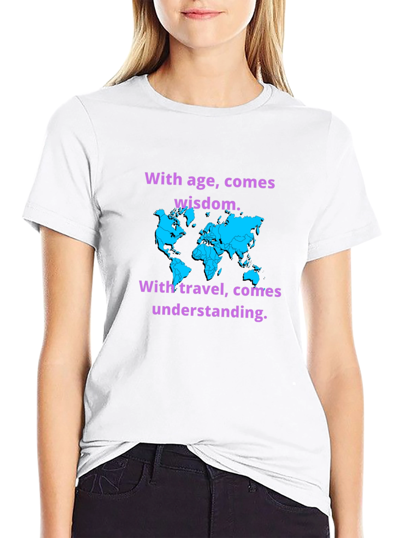 Travel Wisdom Black T-Shirt