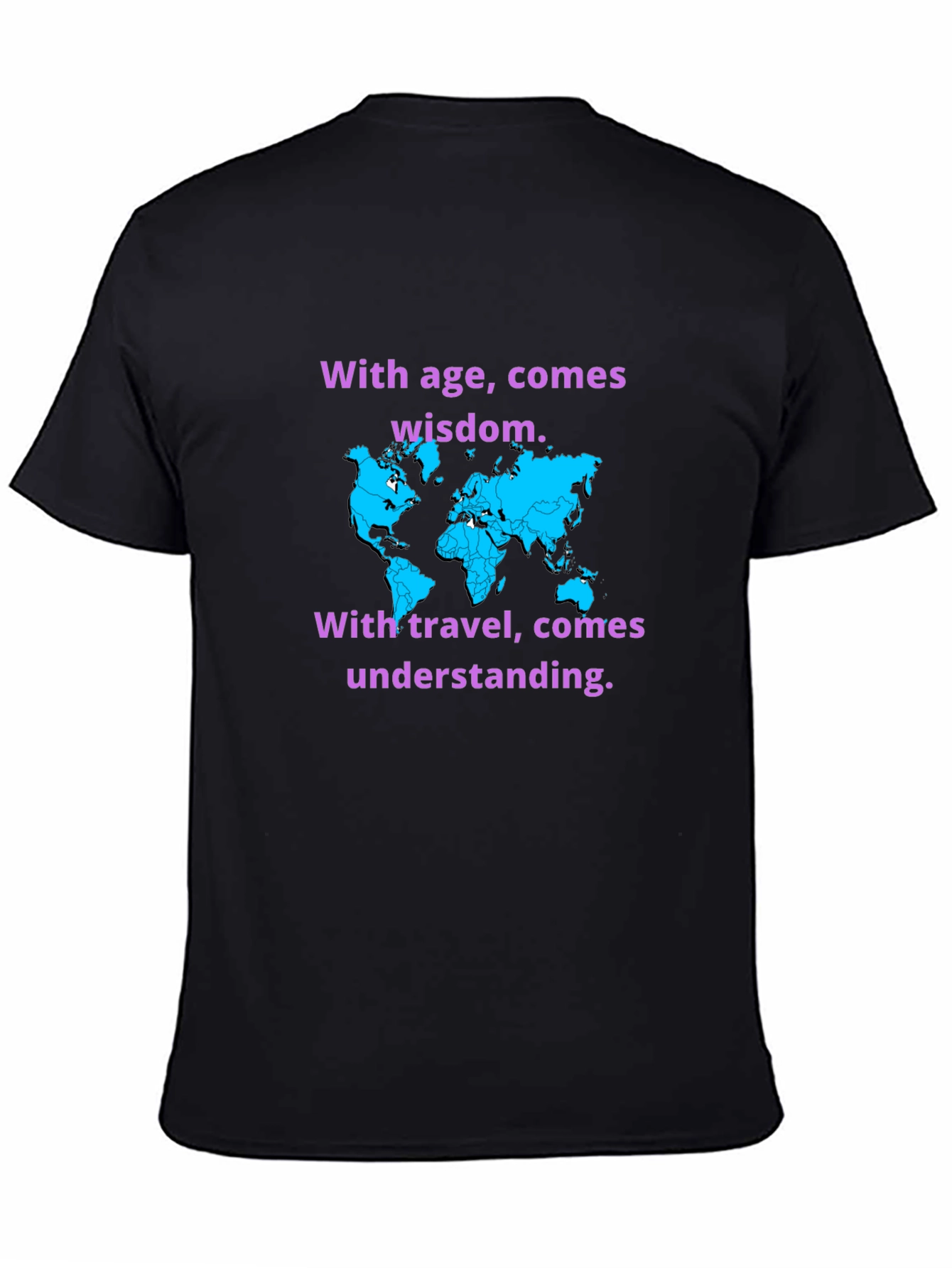 Travel Wisdom Black T-Shirt