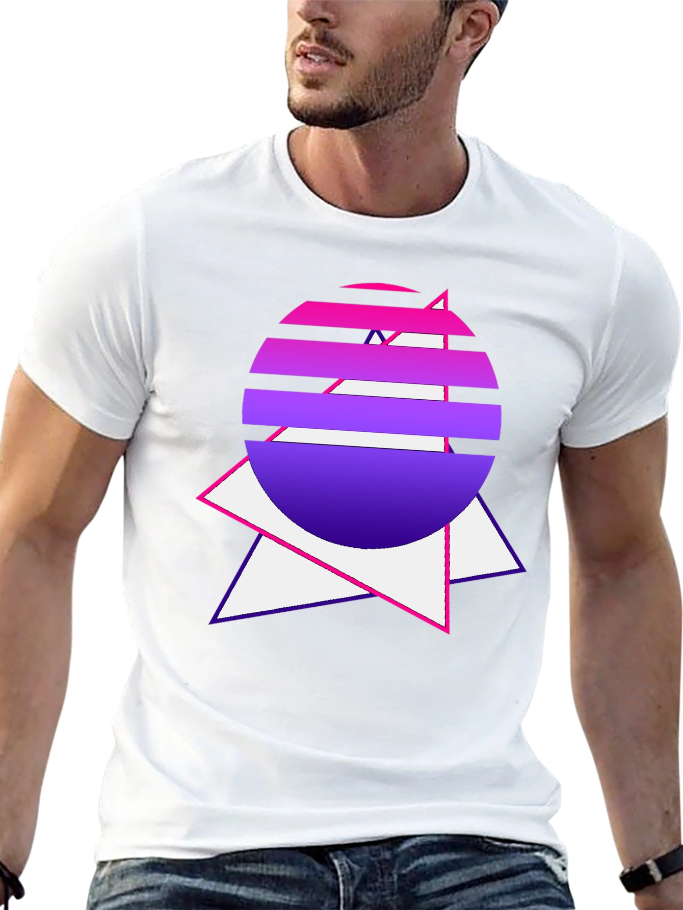 Retro Sunset Graphic Tee - Synthwave Style Shirt