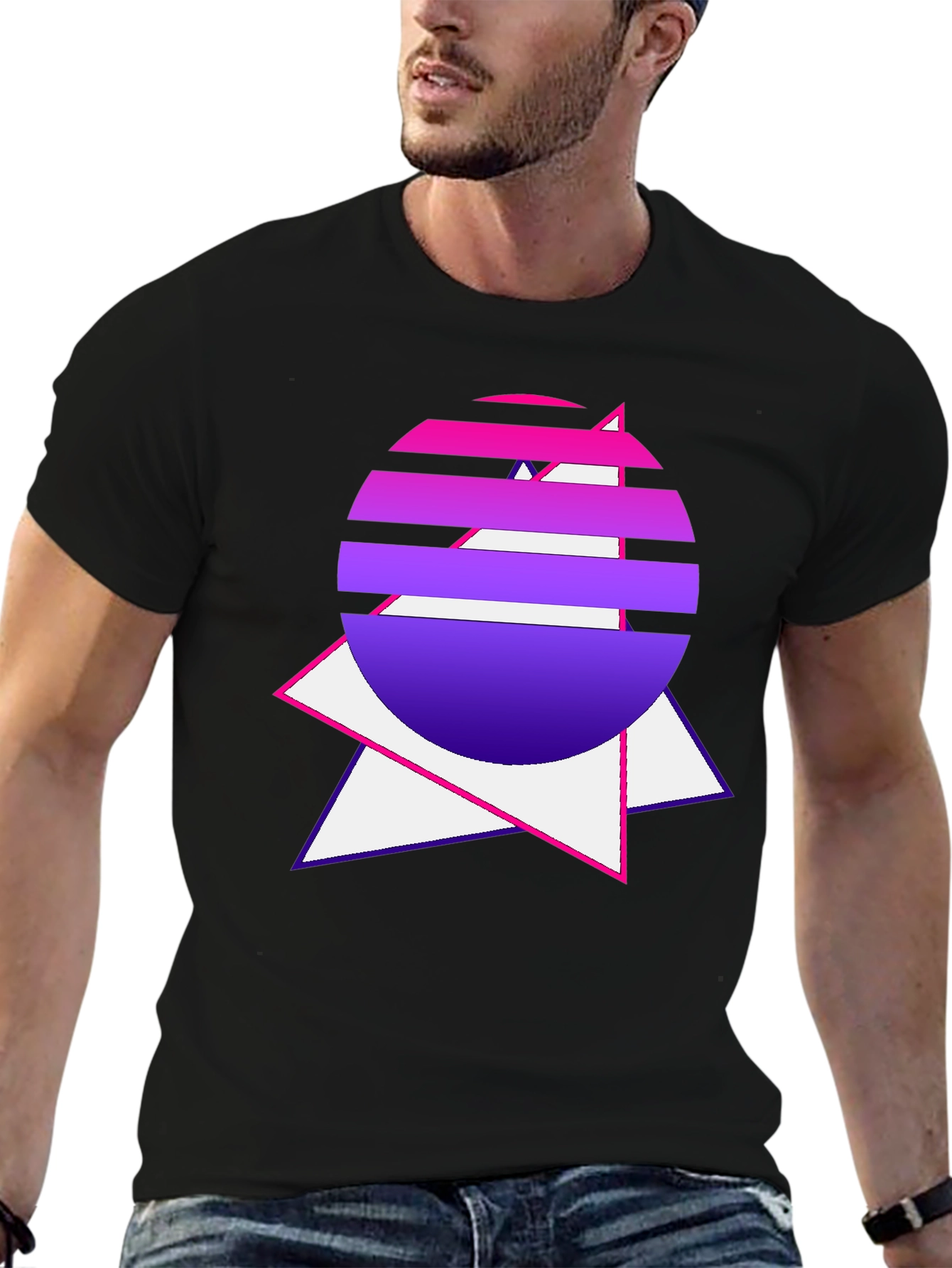 Retro Sunset Graphic Tee - Synthwave Style Shirt