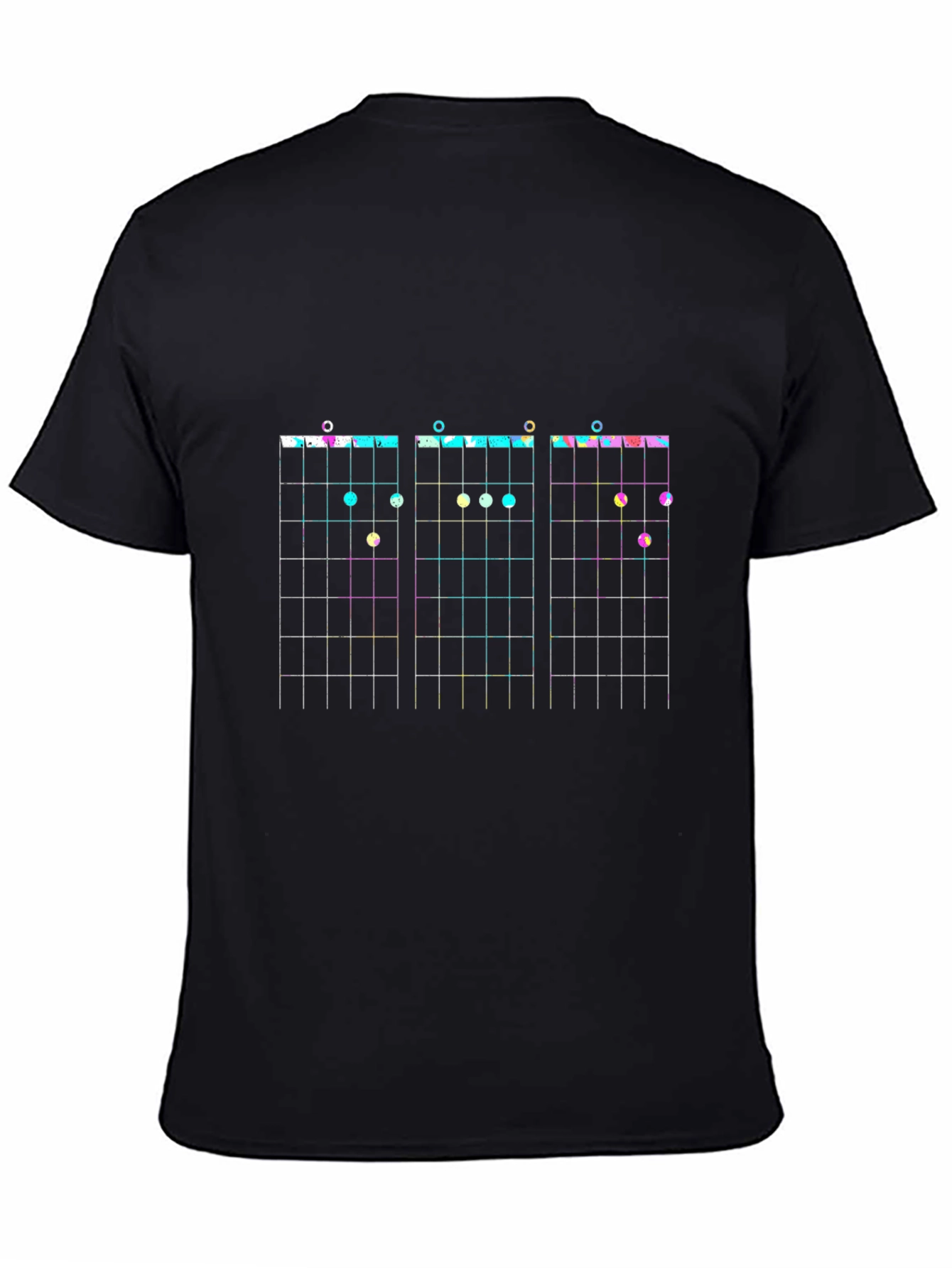 Guitar Chord Chart T-Shirt - Black