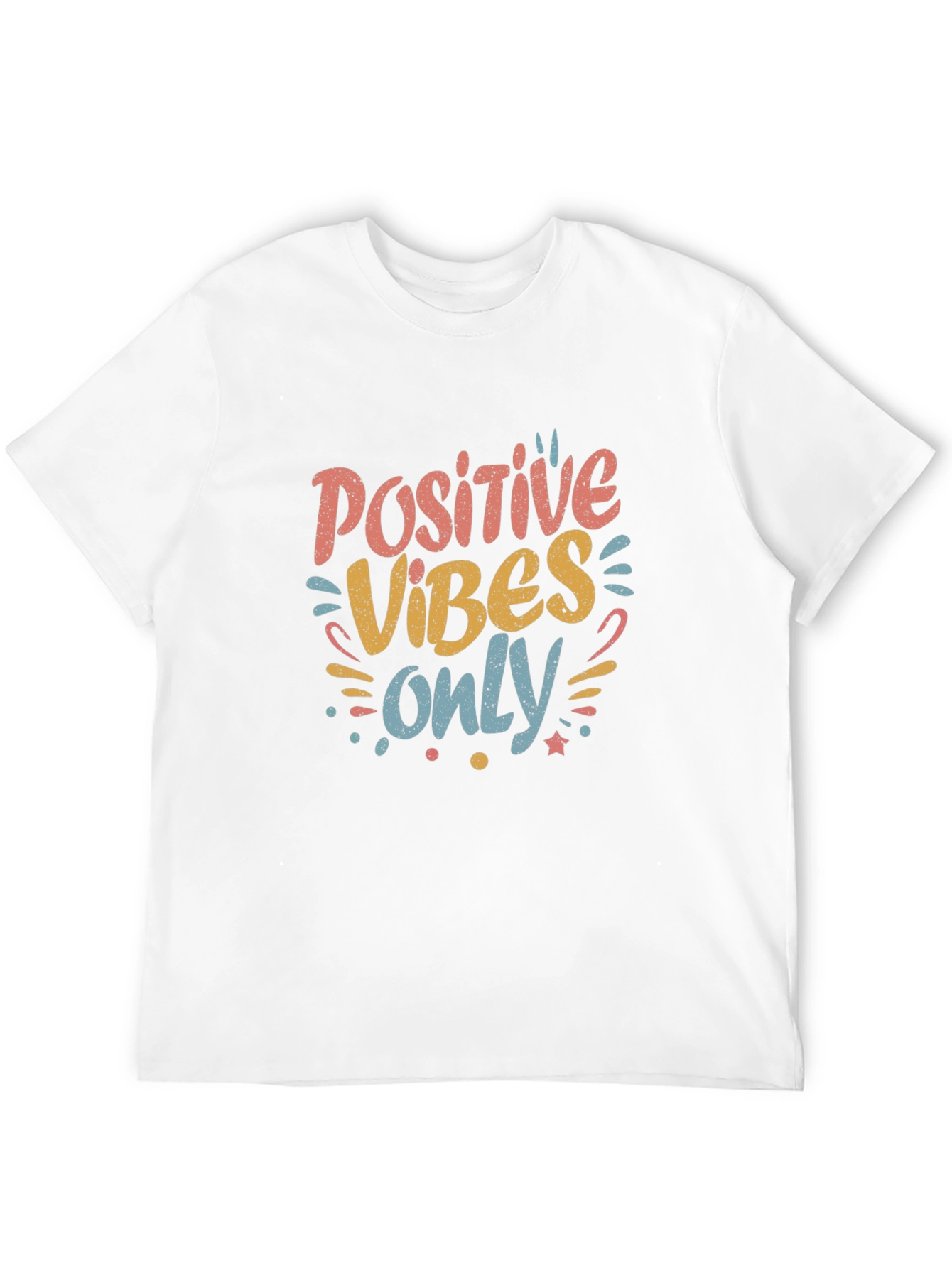 Positive Vibes Only Graphic Tee - Black