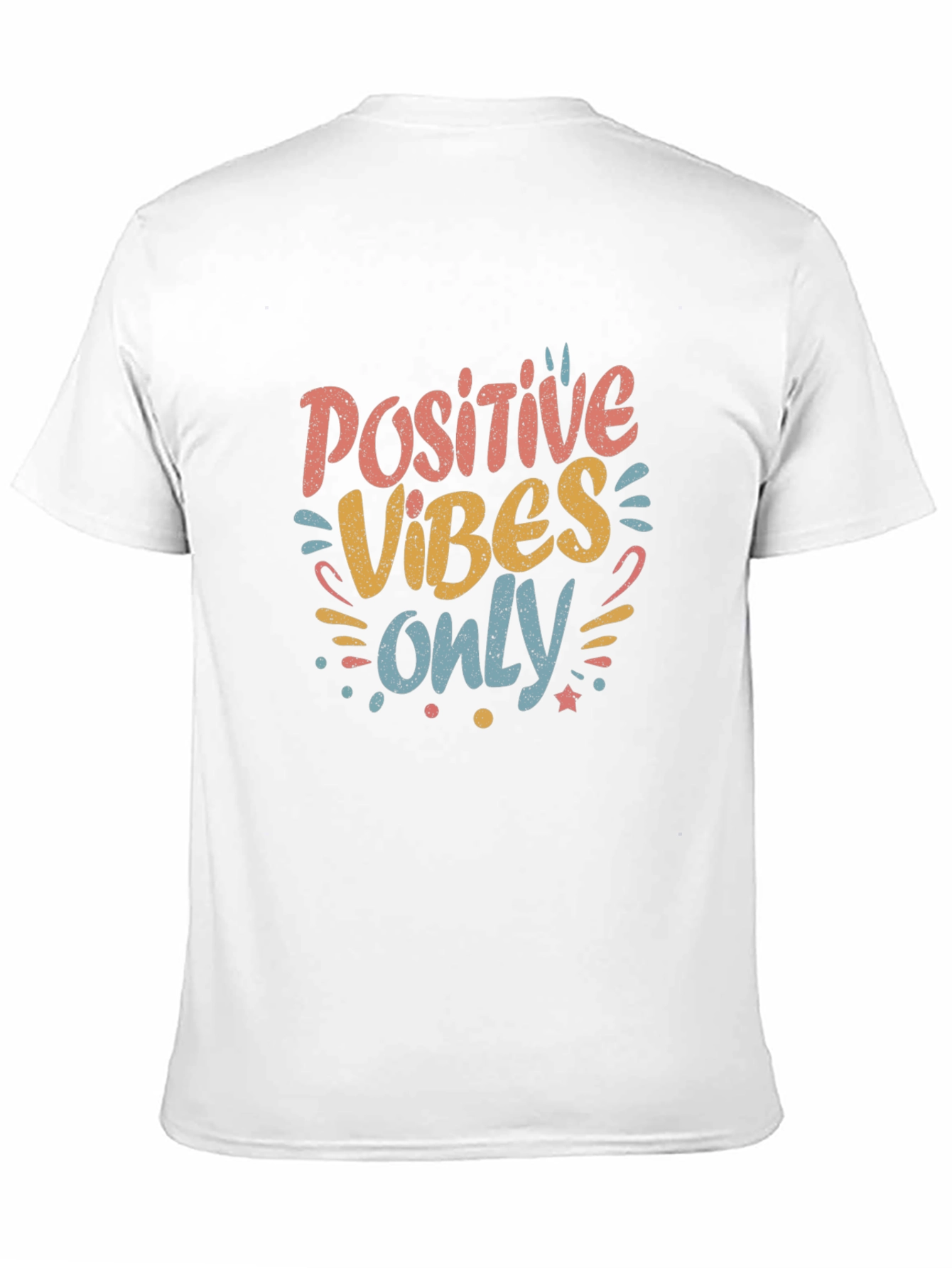 Positive Vibes Only Graphic Tee - Black