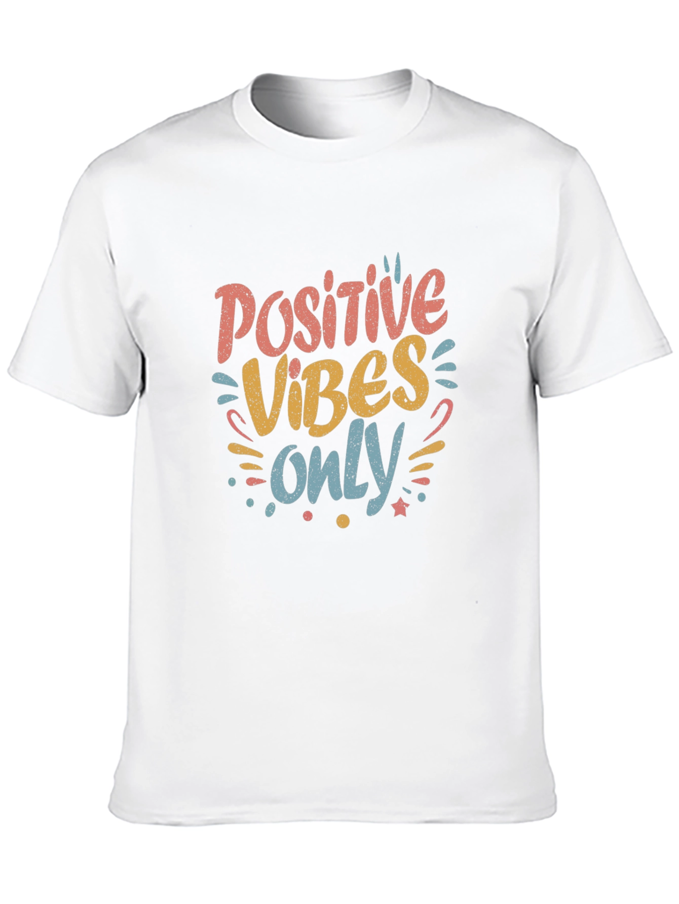 Positive Vibes Only Graphic Tee - Black