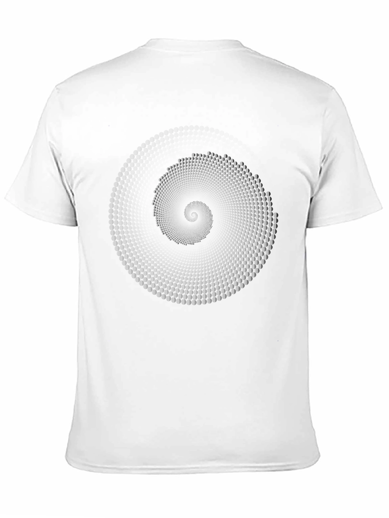 Spiral Illusion Graphic Tee - Modern Black T-Shirt