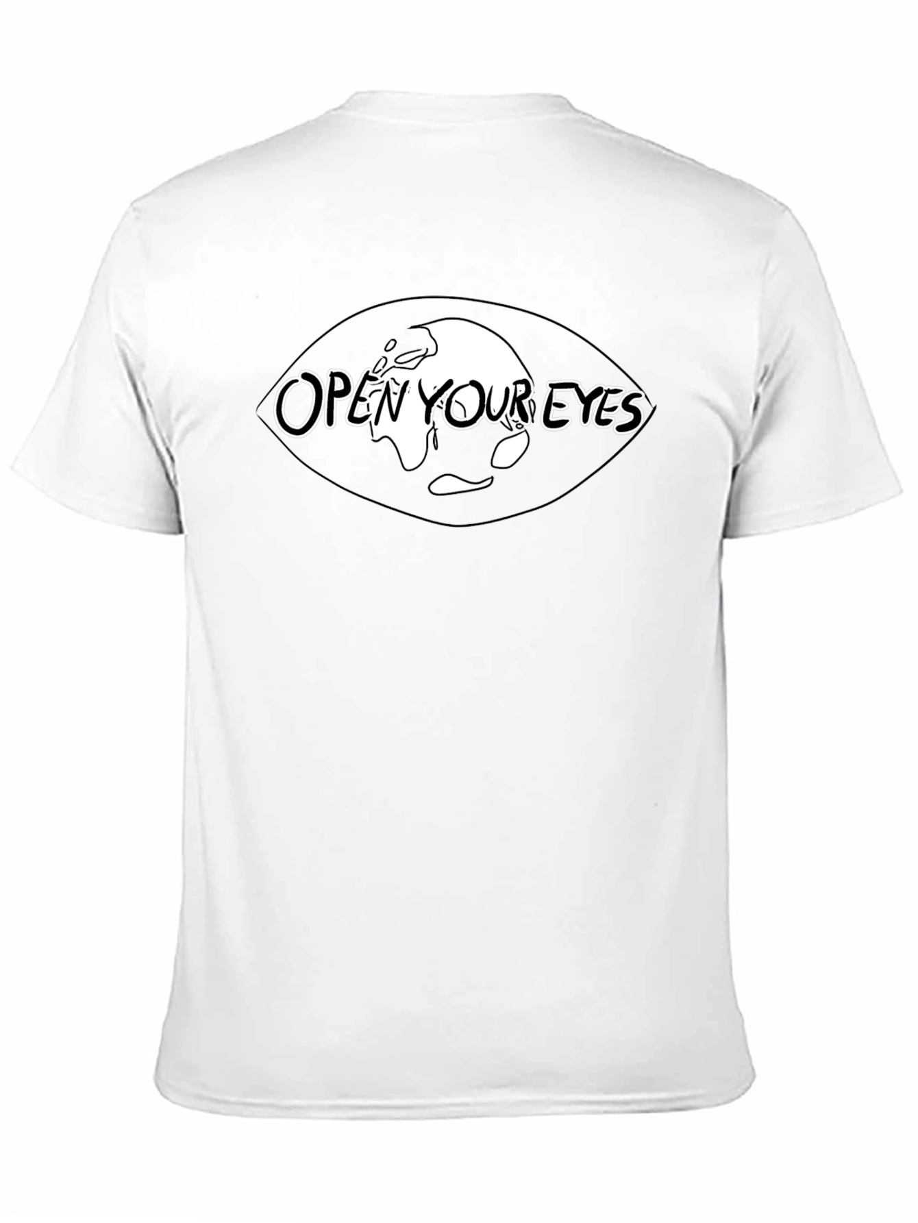 Open Your Eyes Black Graphic Tee