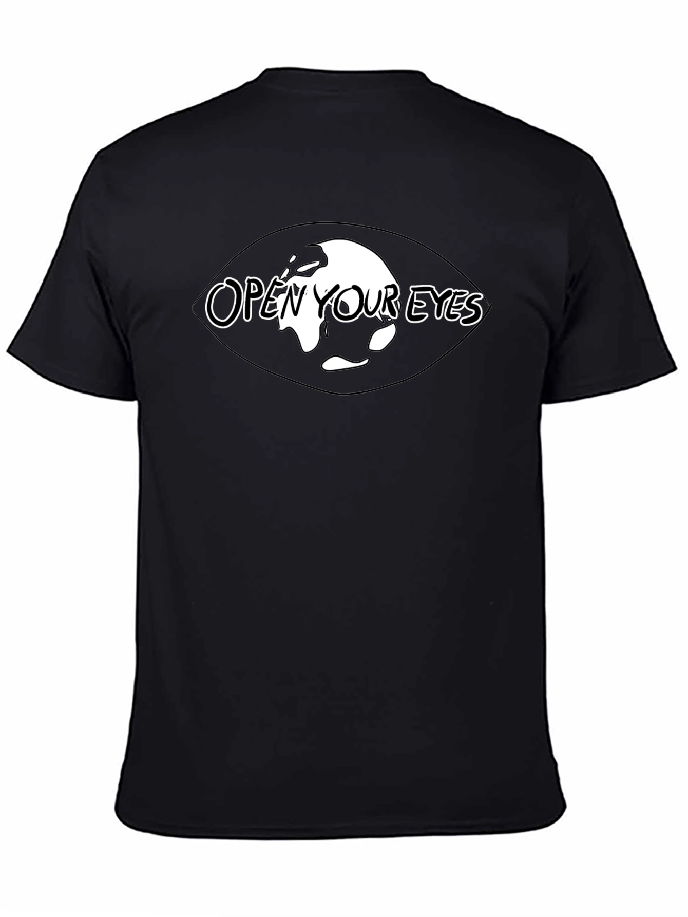 Open Your Eyes Black Graphic Tee