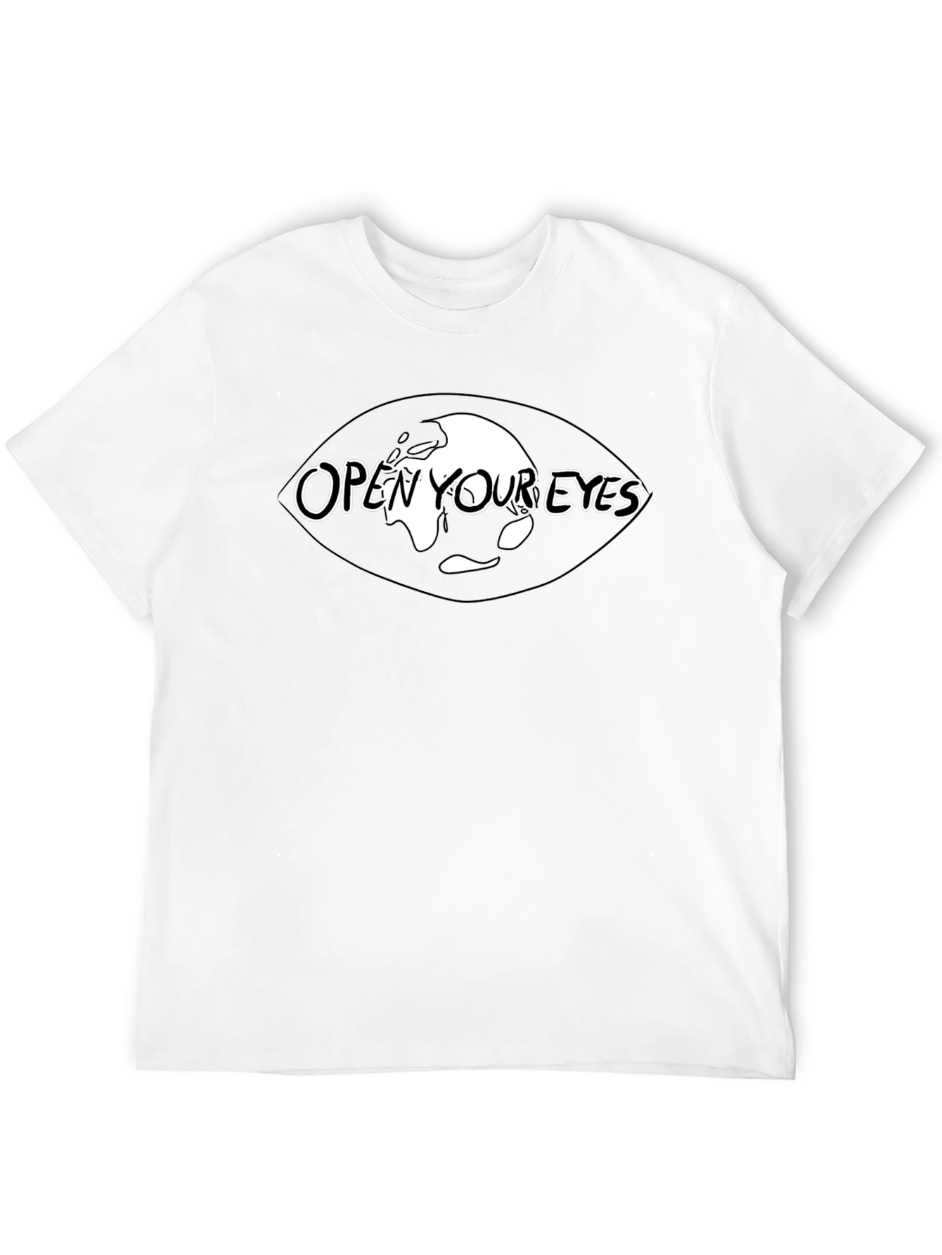 Open Your Eyes Black Graphic Tee