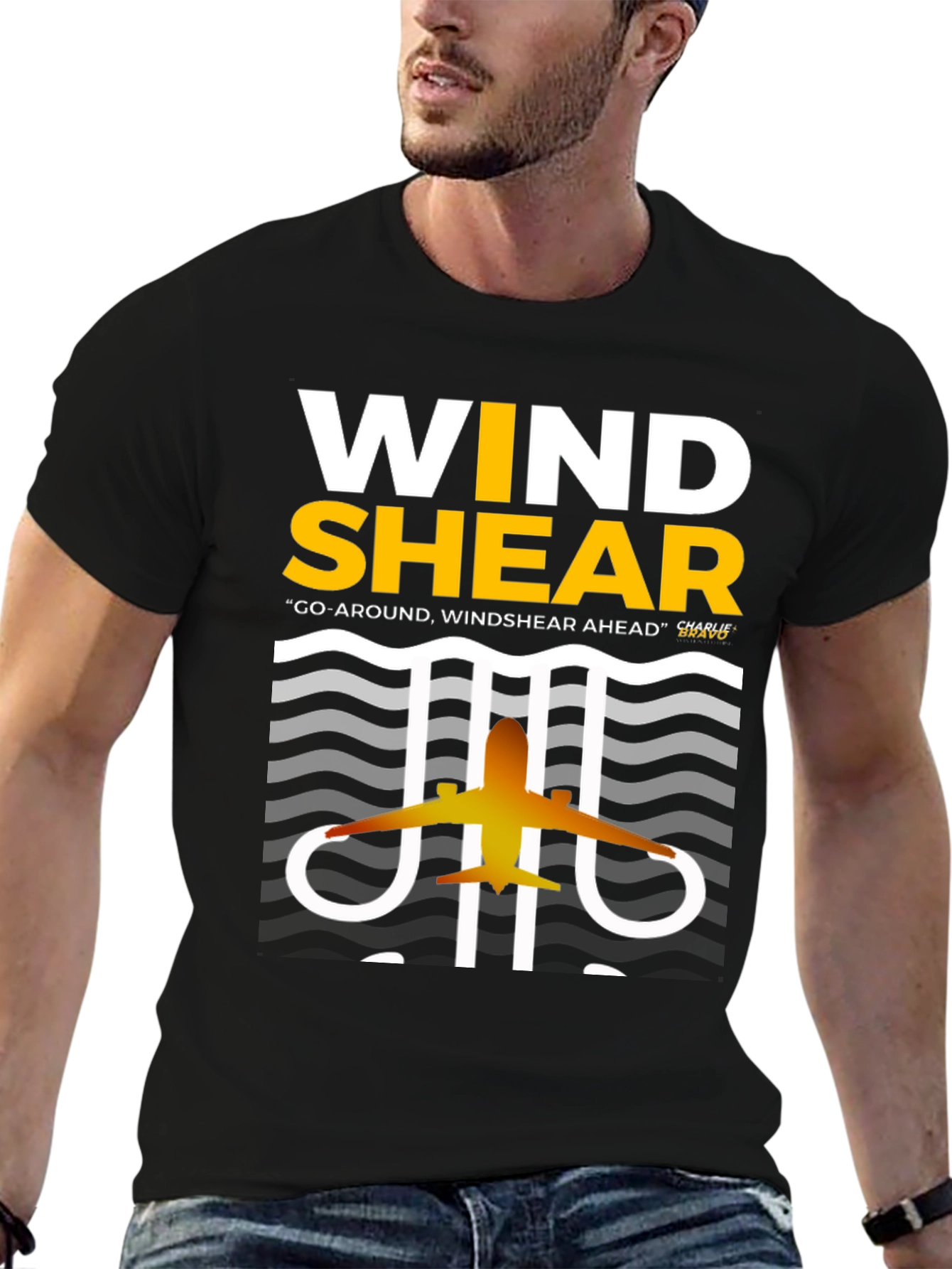 Wind Shear Airplane Graphic Tee