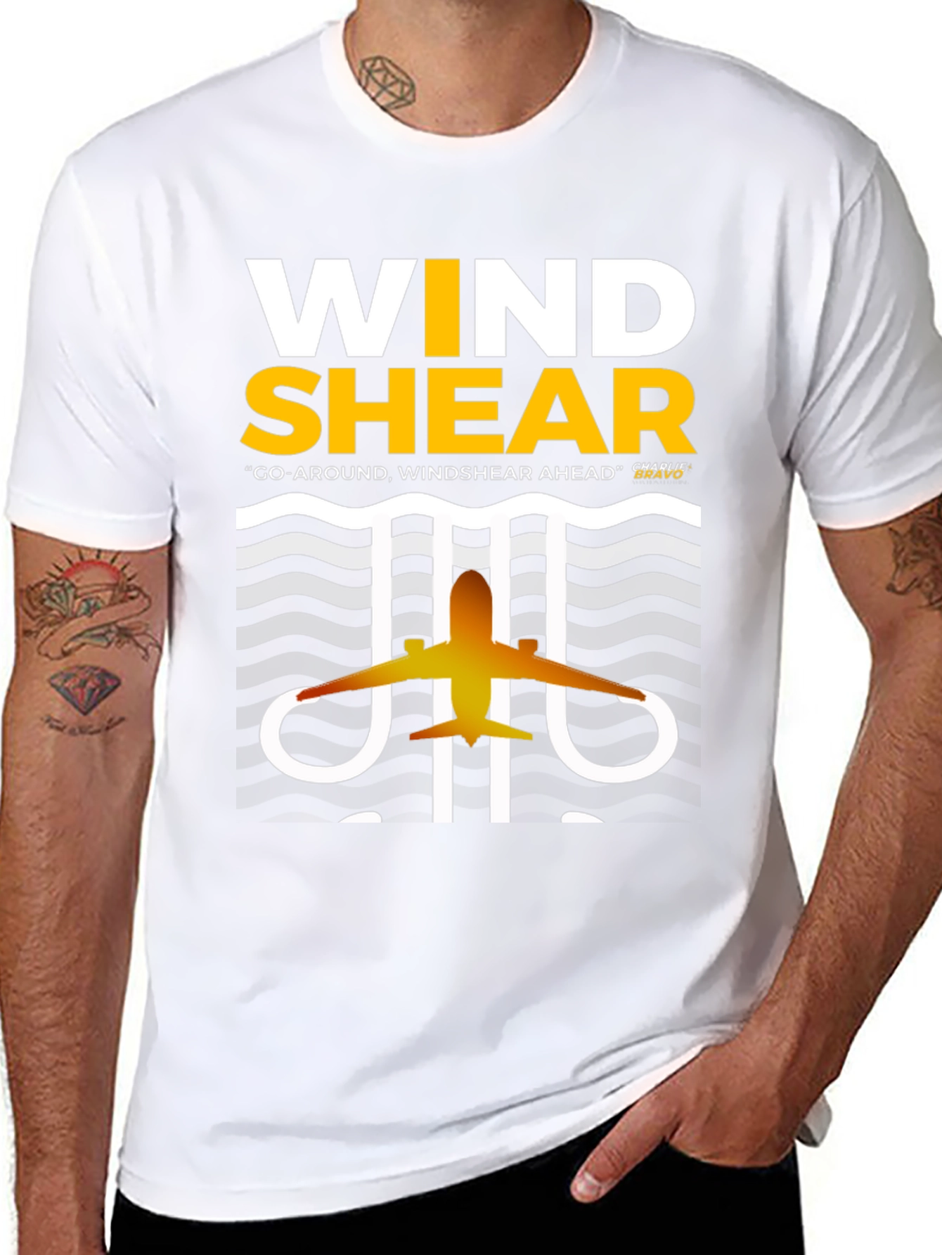 Wind Shear Airplane Graphic Tee