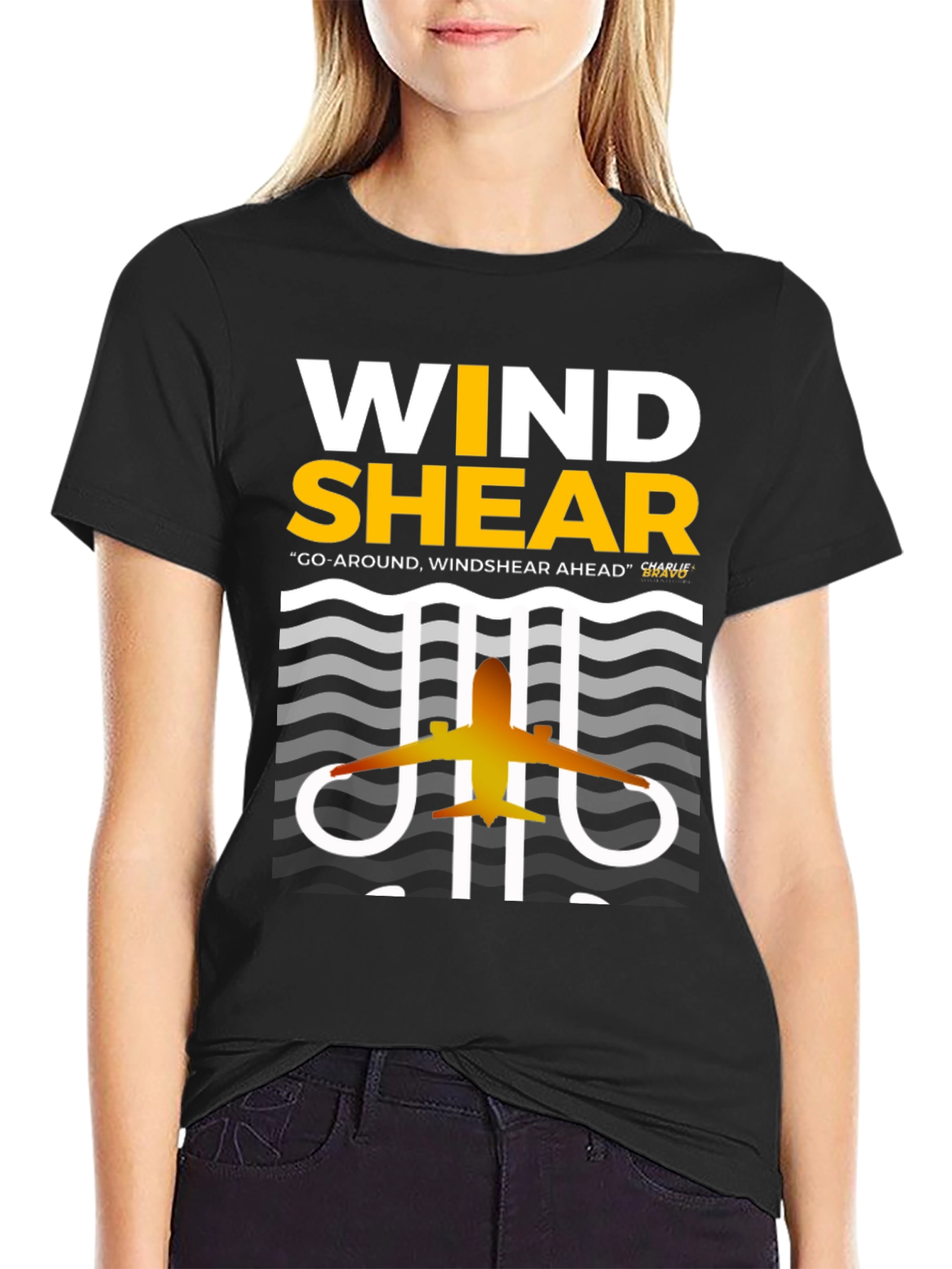 Wind Shear Airplane Graphic Tee