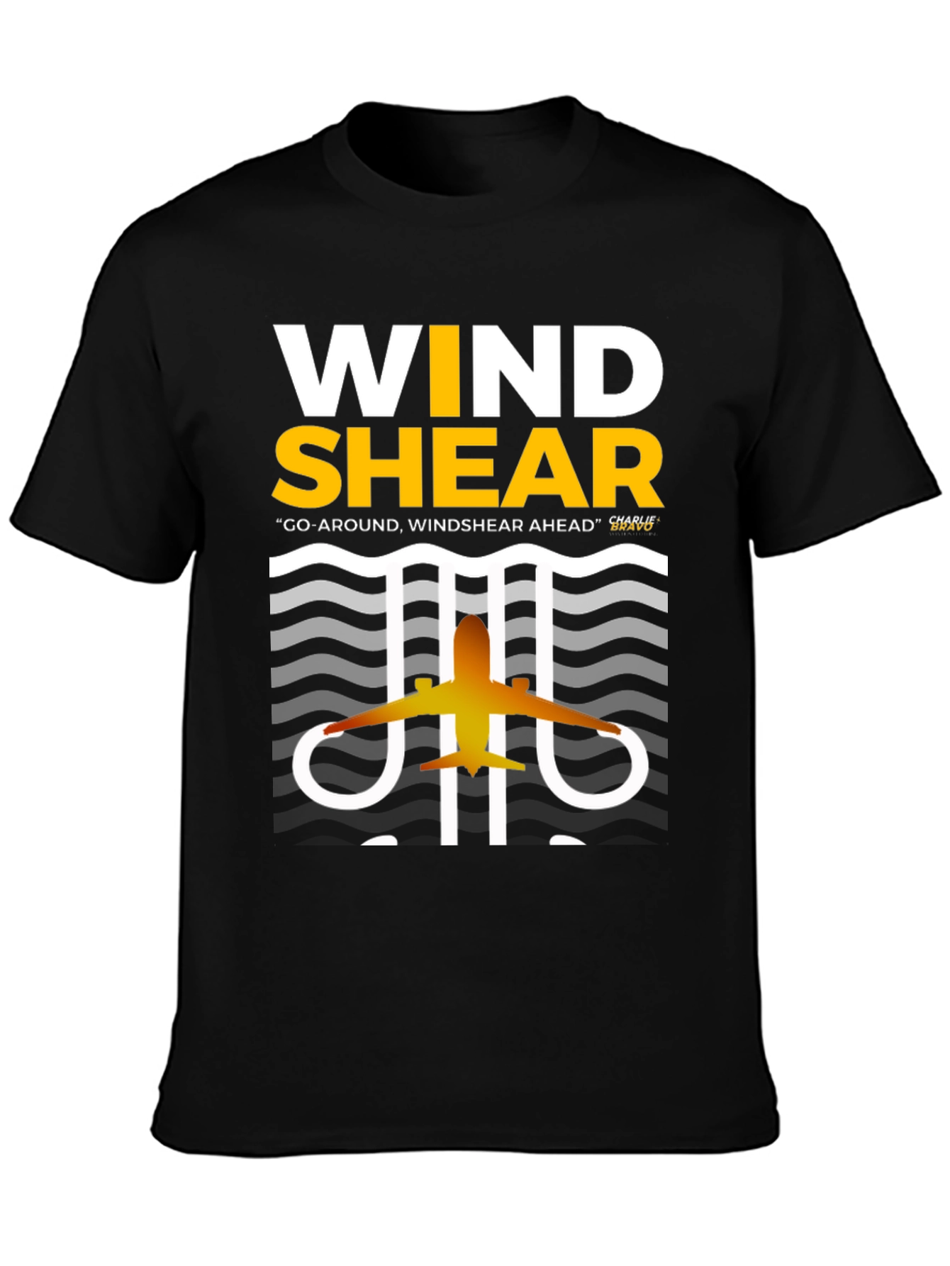 Wind Shear Airplane Graphic Tee