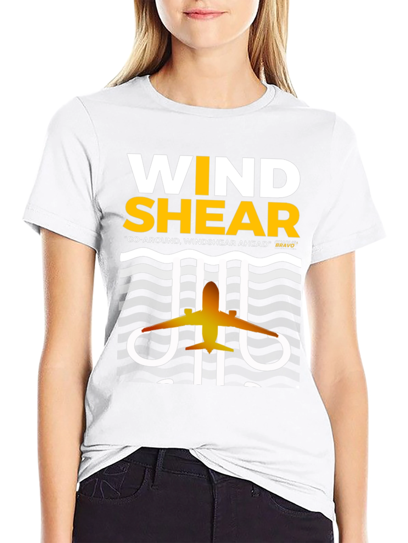 Wind Shear Airplane Graphic Tee