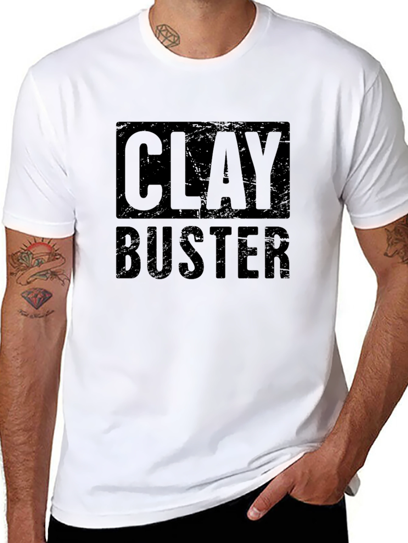 Clay Buster Graphic Tee - Mens Black T-Shirt